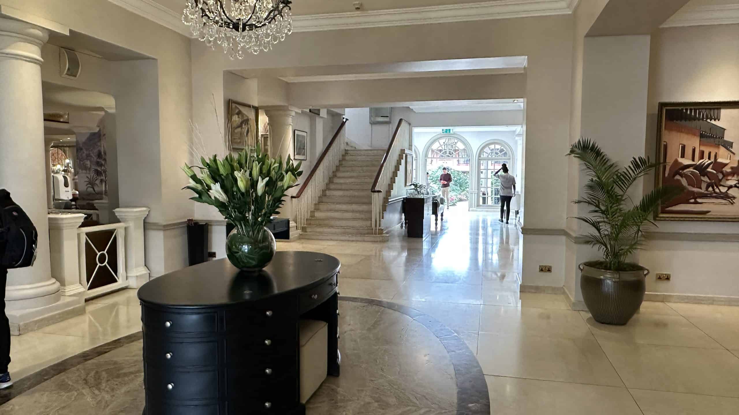 Lobby of Fairmont Norfolk Hotel