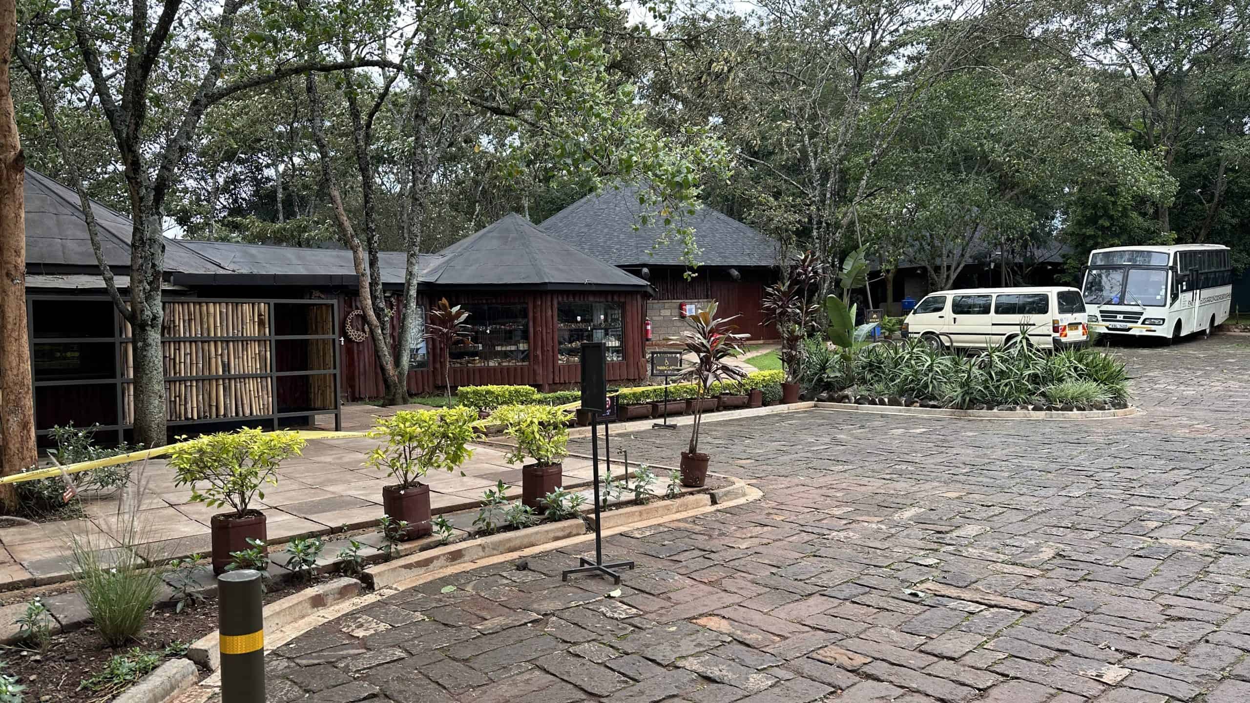 Entrance area to the giraffe centre