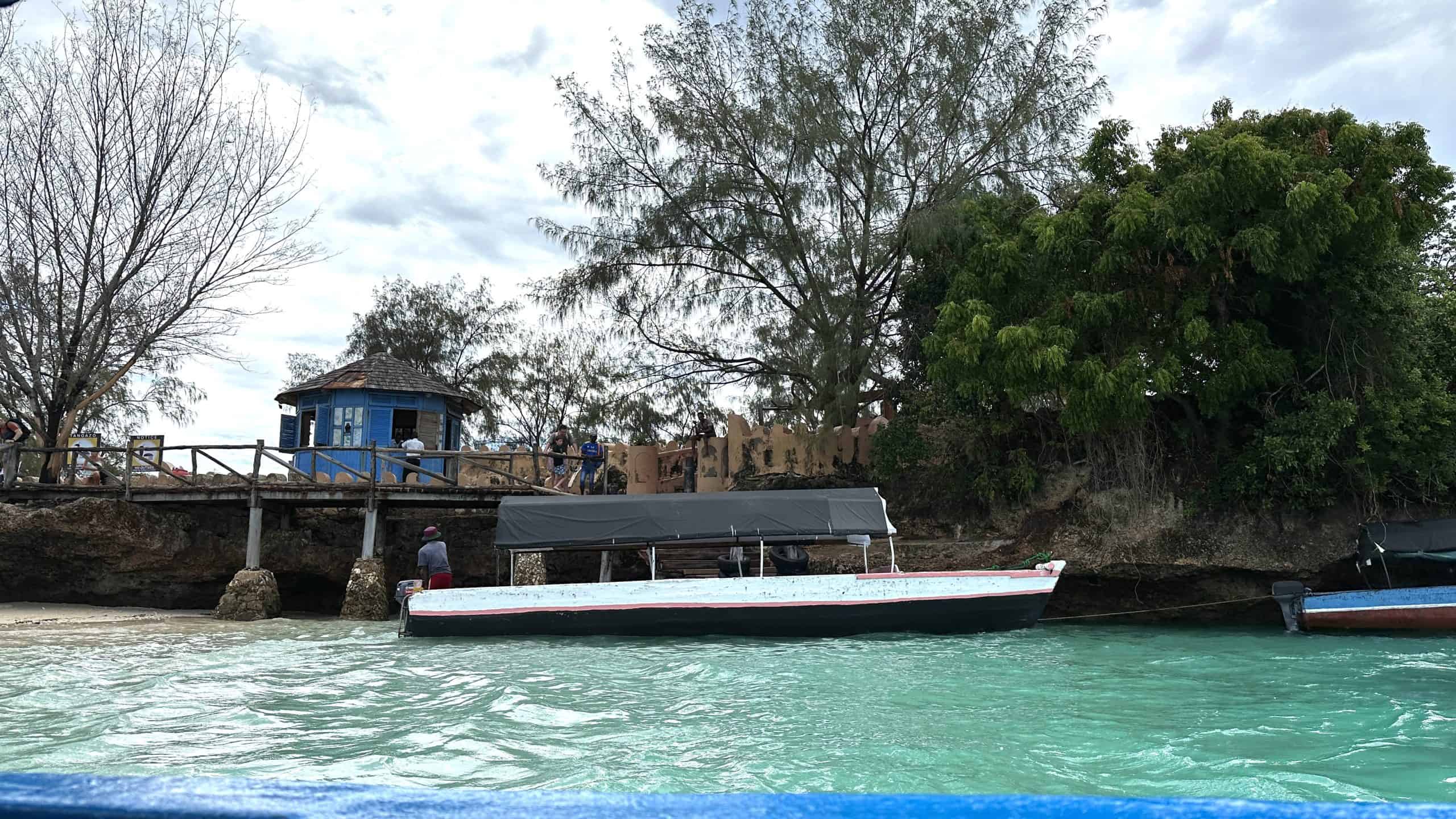 Dhow boats at Prison Island