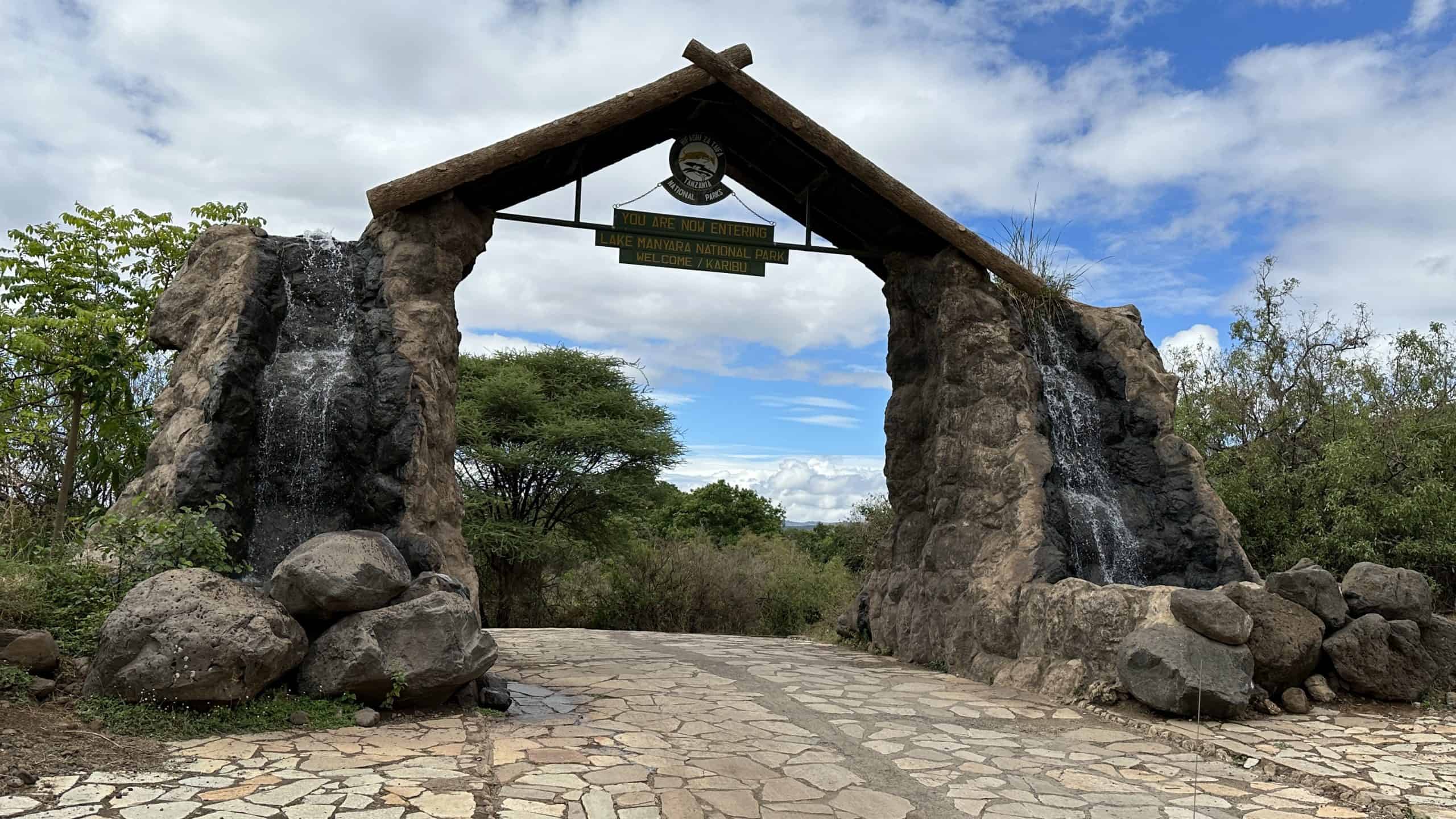 Entrance gate to Manyara National Park