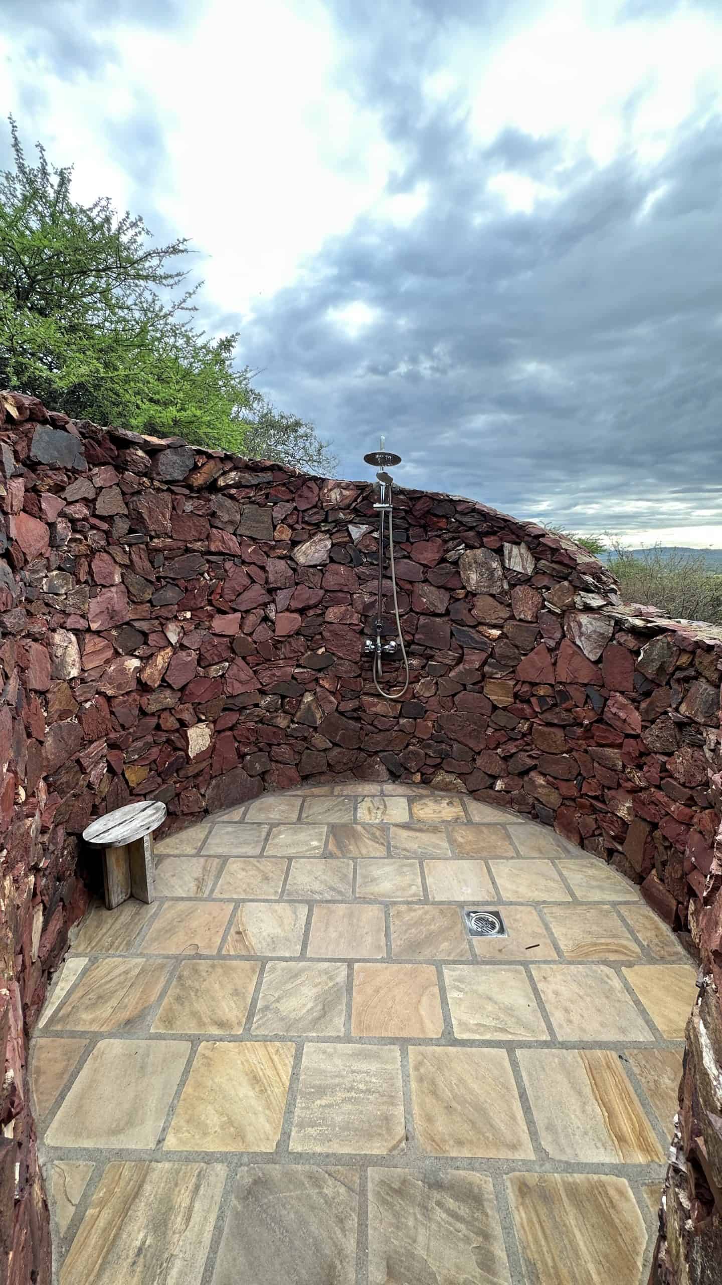 Outside shower