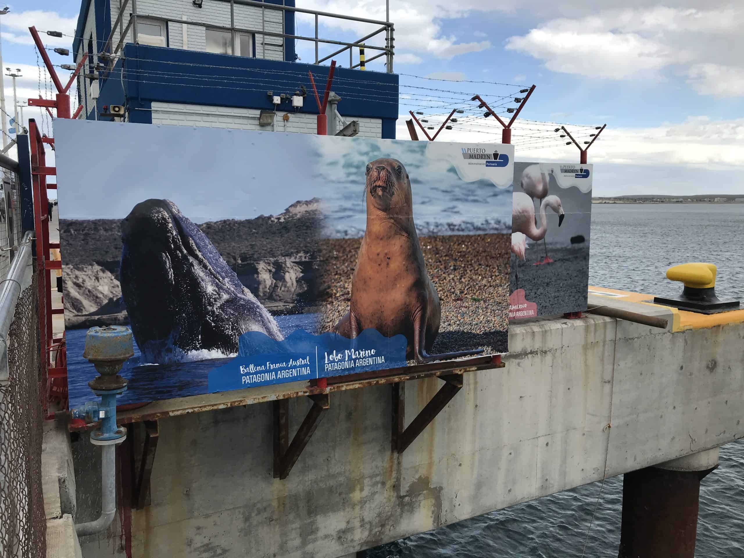 Sign with wildlife viewing opportunities