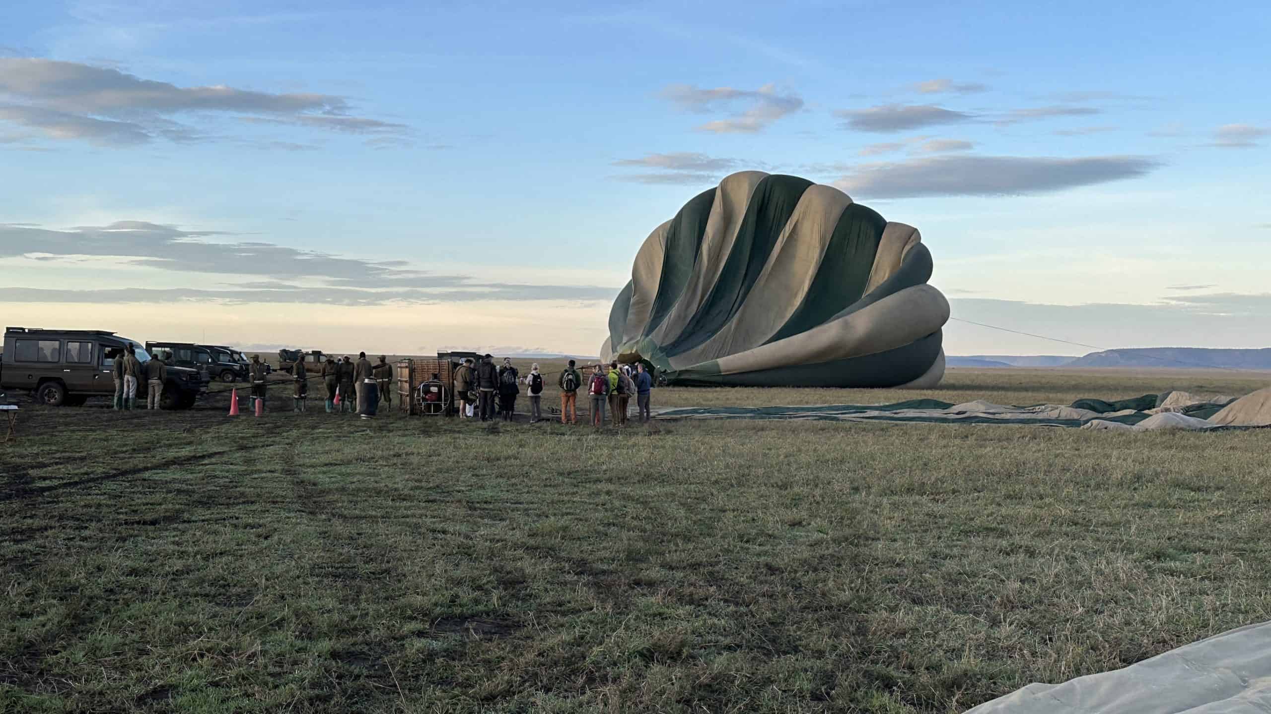 Getting the balloons ready