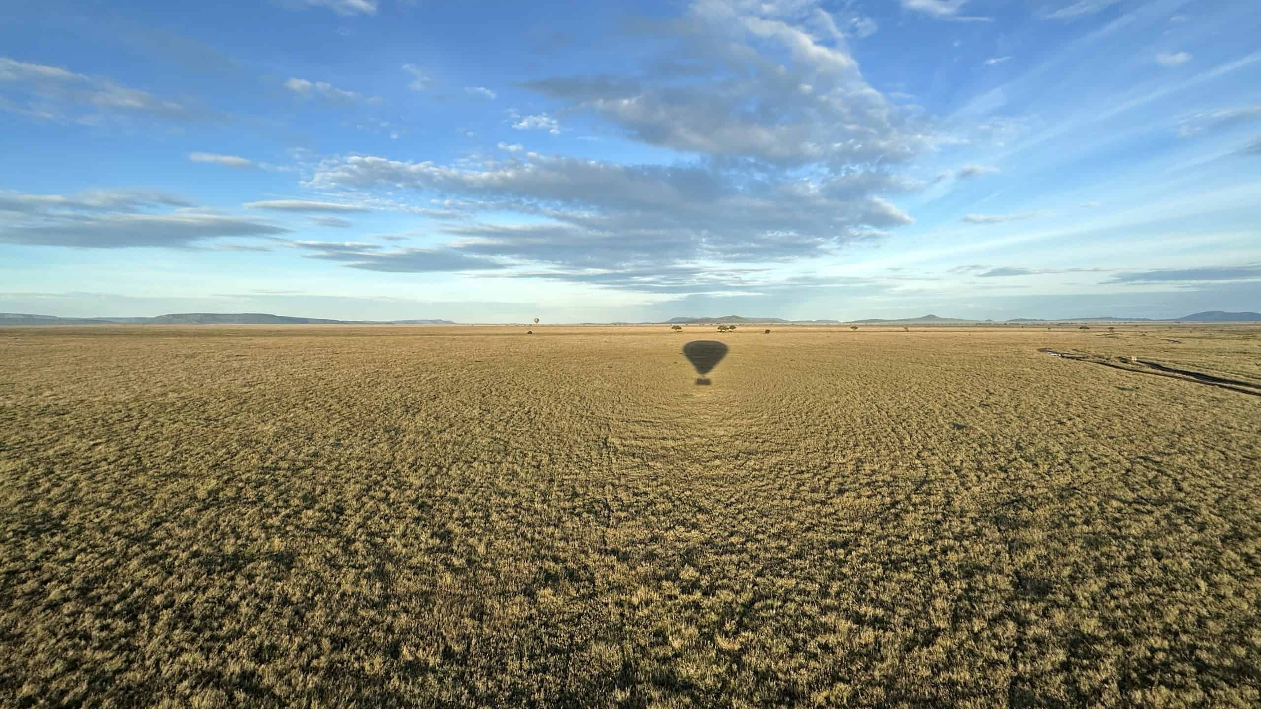 Our shadow over the endless plains