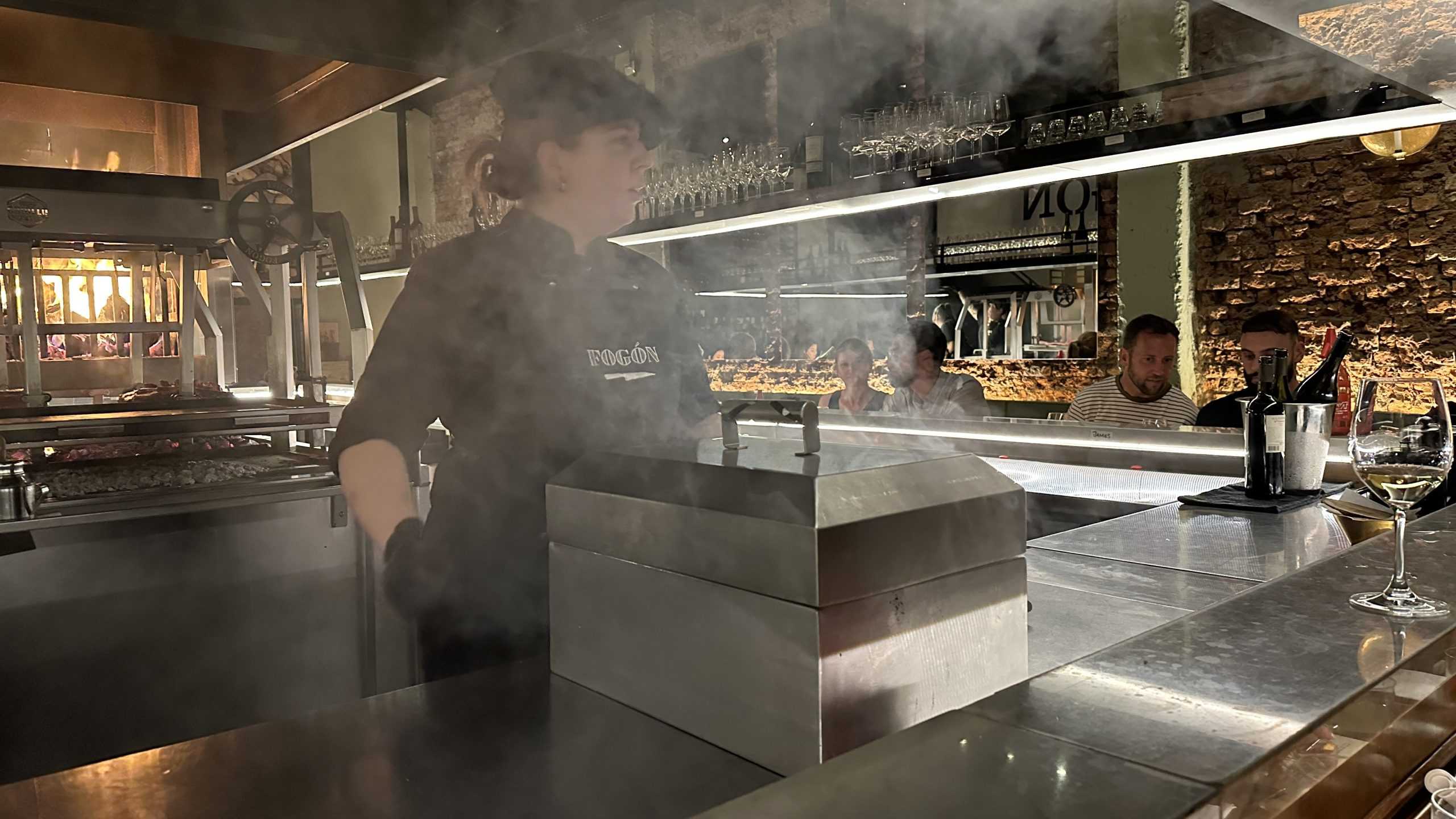 Smoking the meat for later