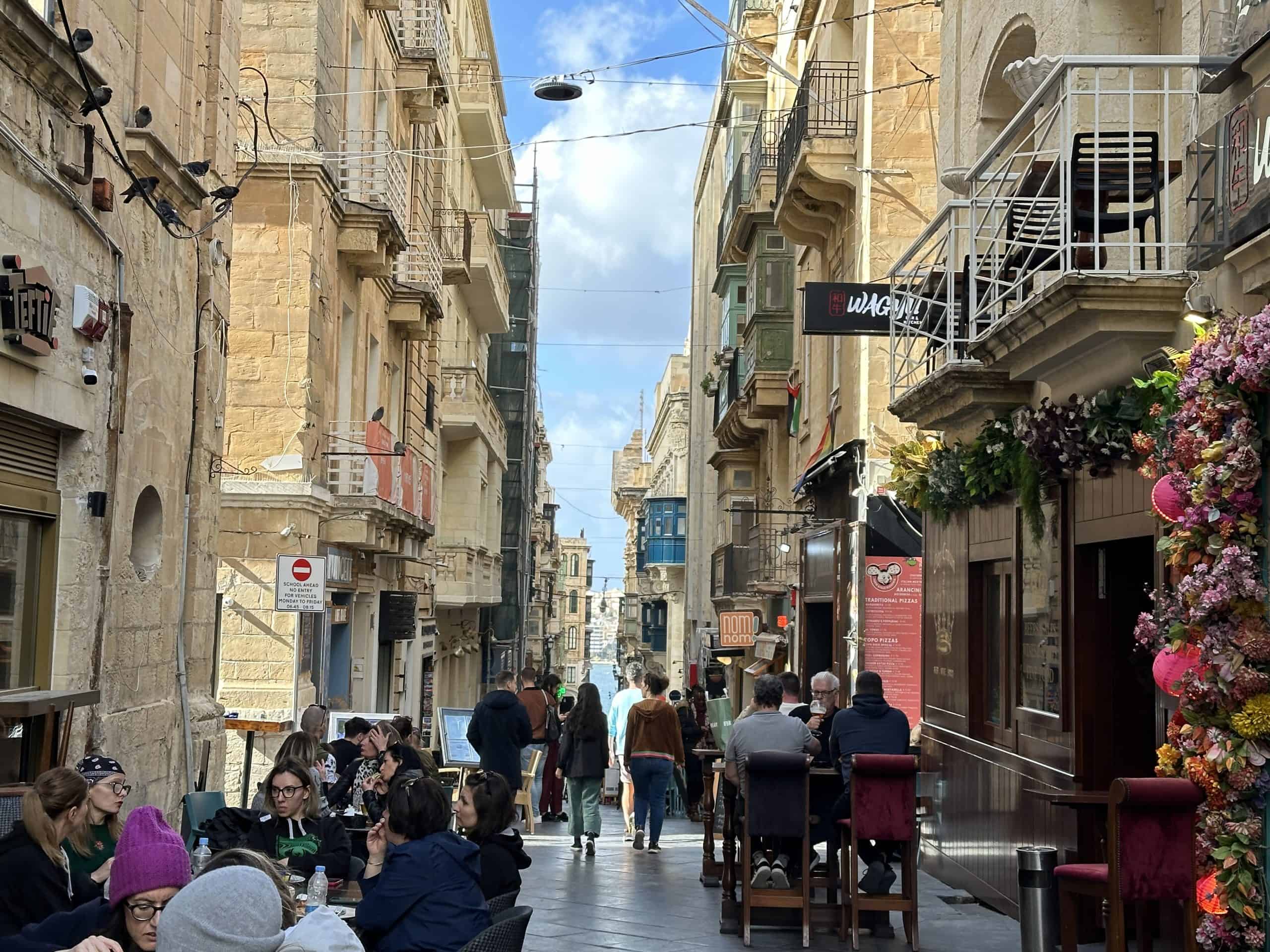 Pretty streets of Valletta
