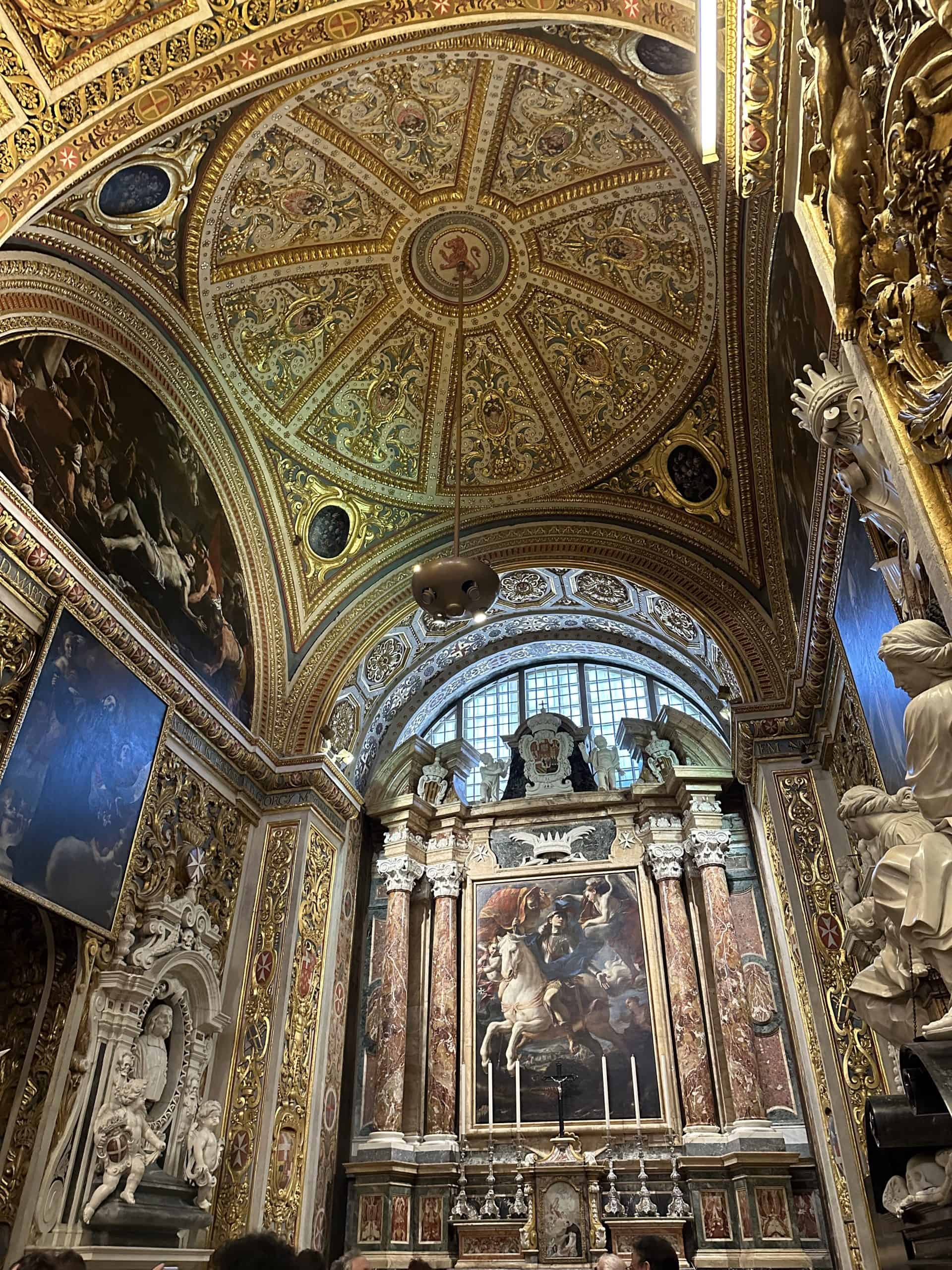 The inside of one of the chapels