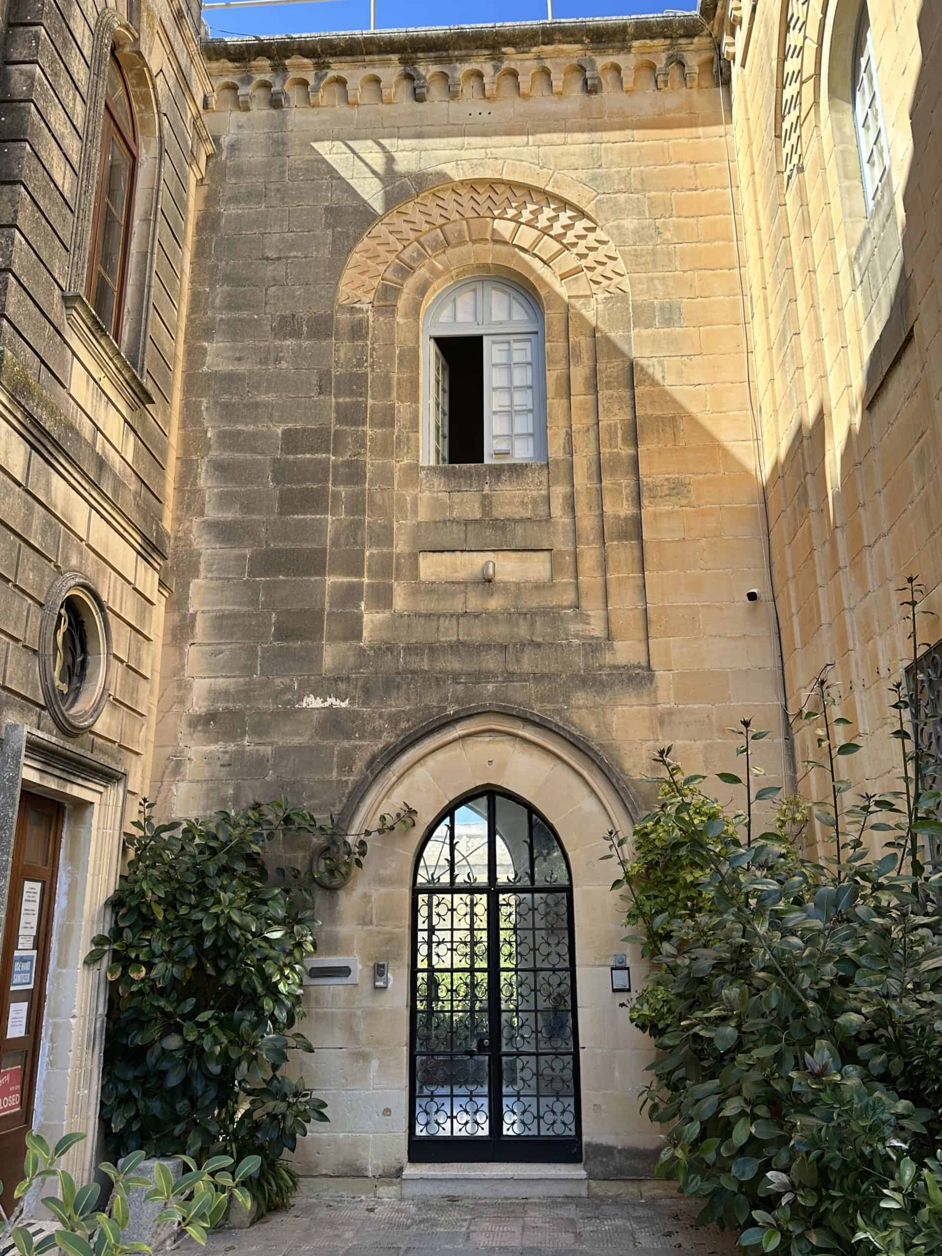 Courtyard at St Agatha's Church