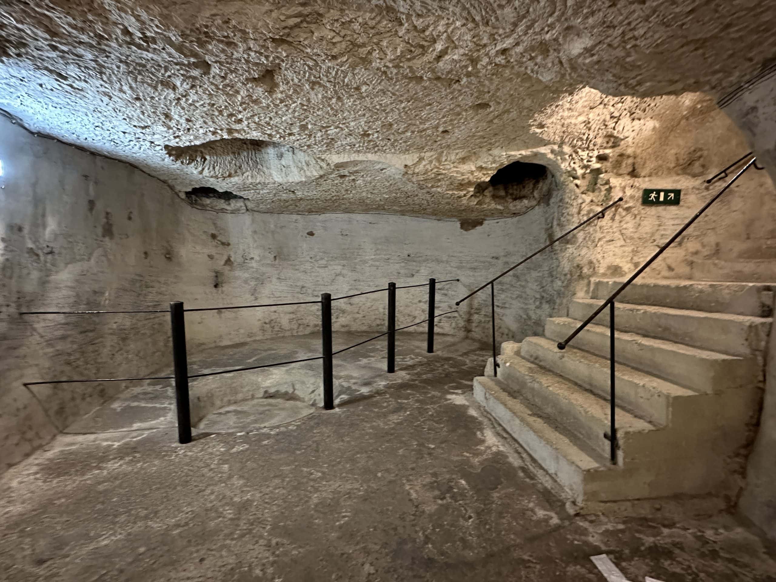 Going down to the bomb shelters