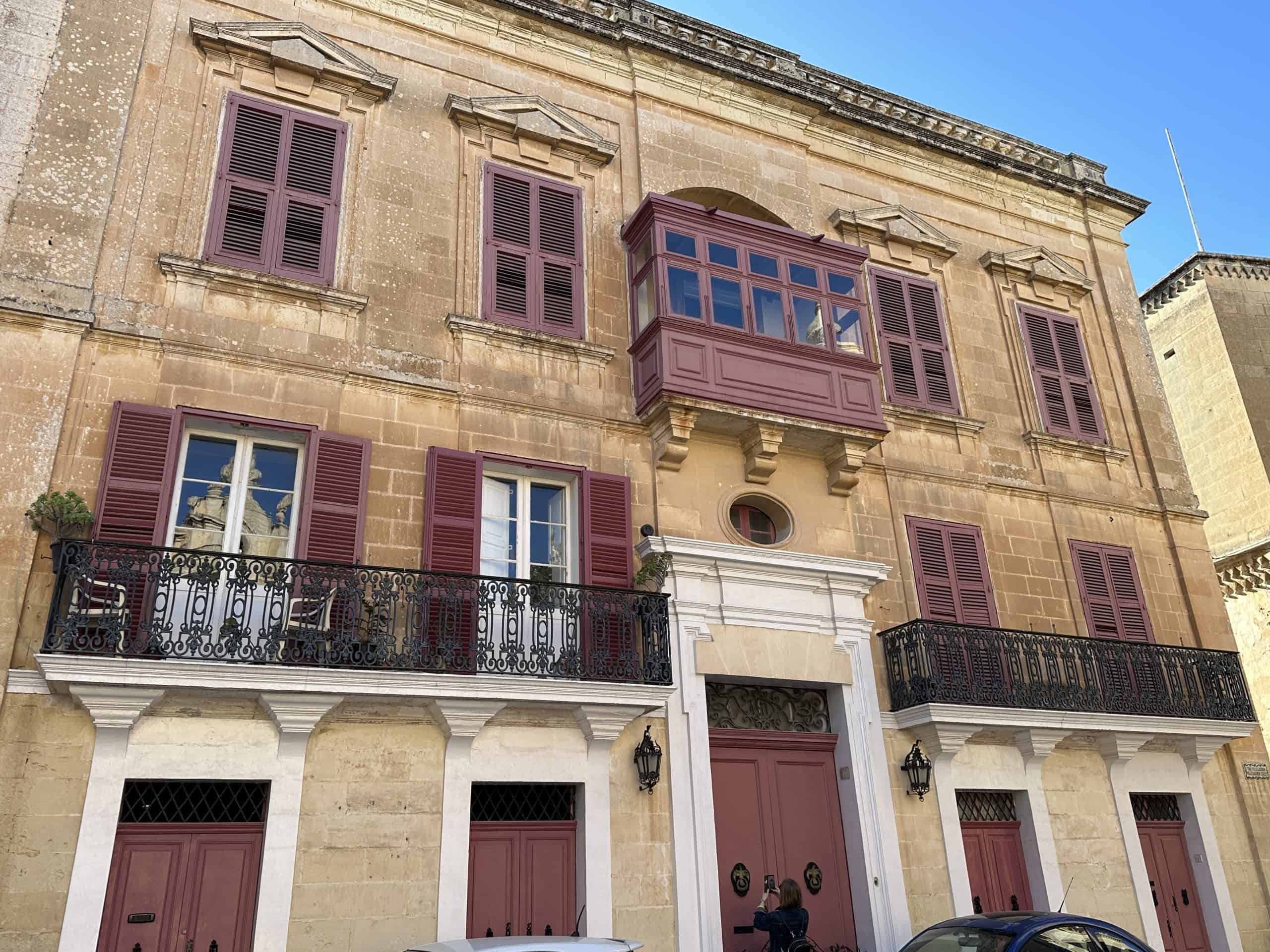 Beautiful balconies in Mdina