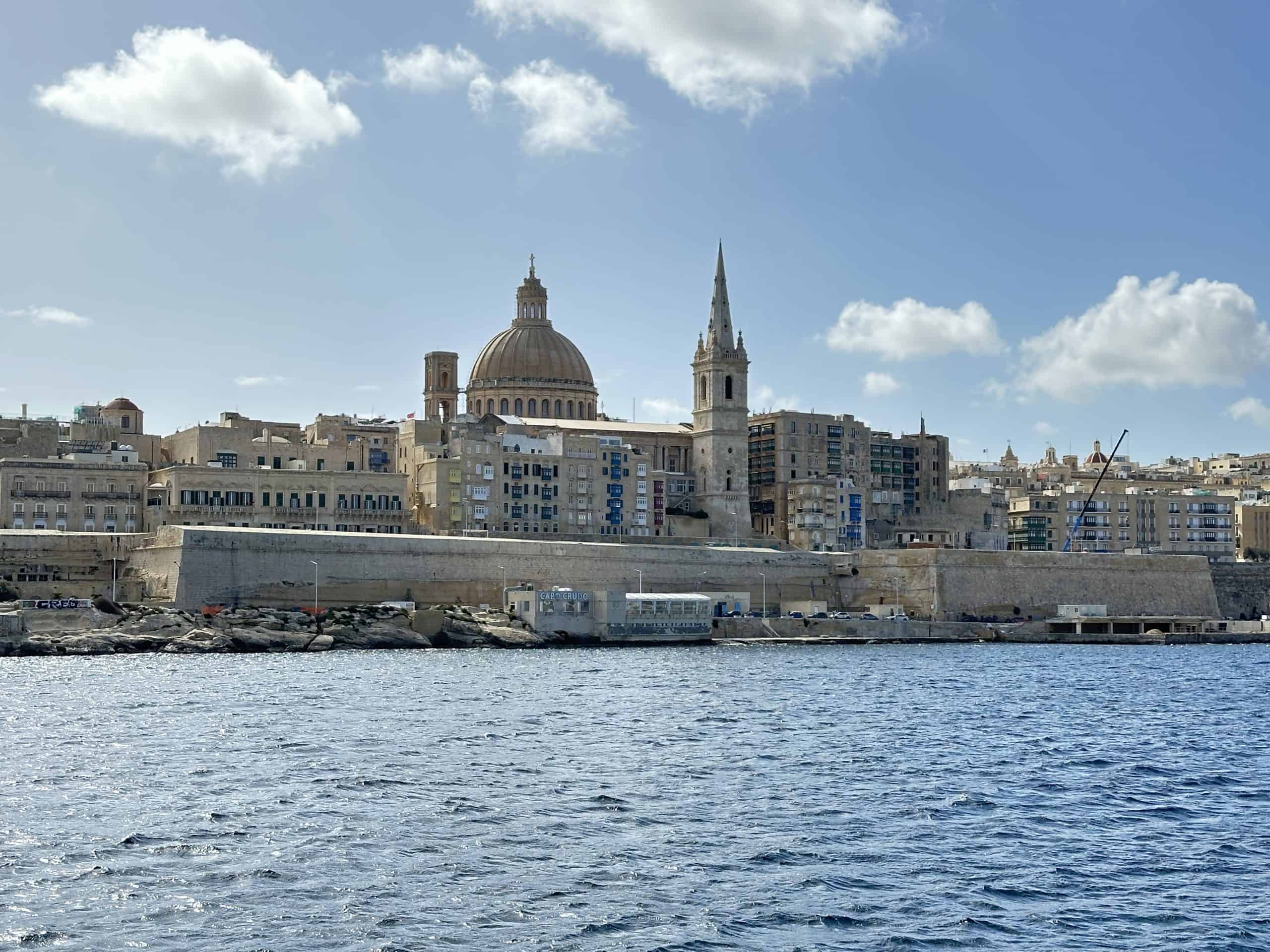 Beautiful view of Valletta