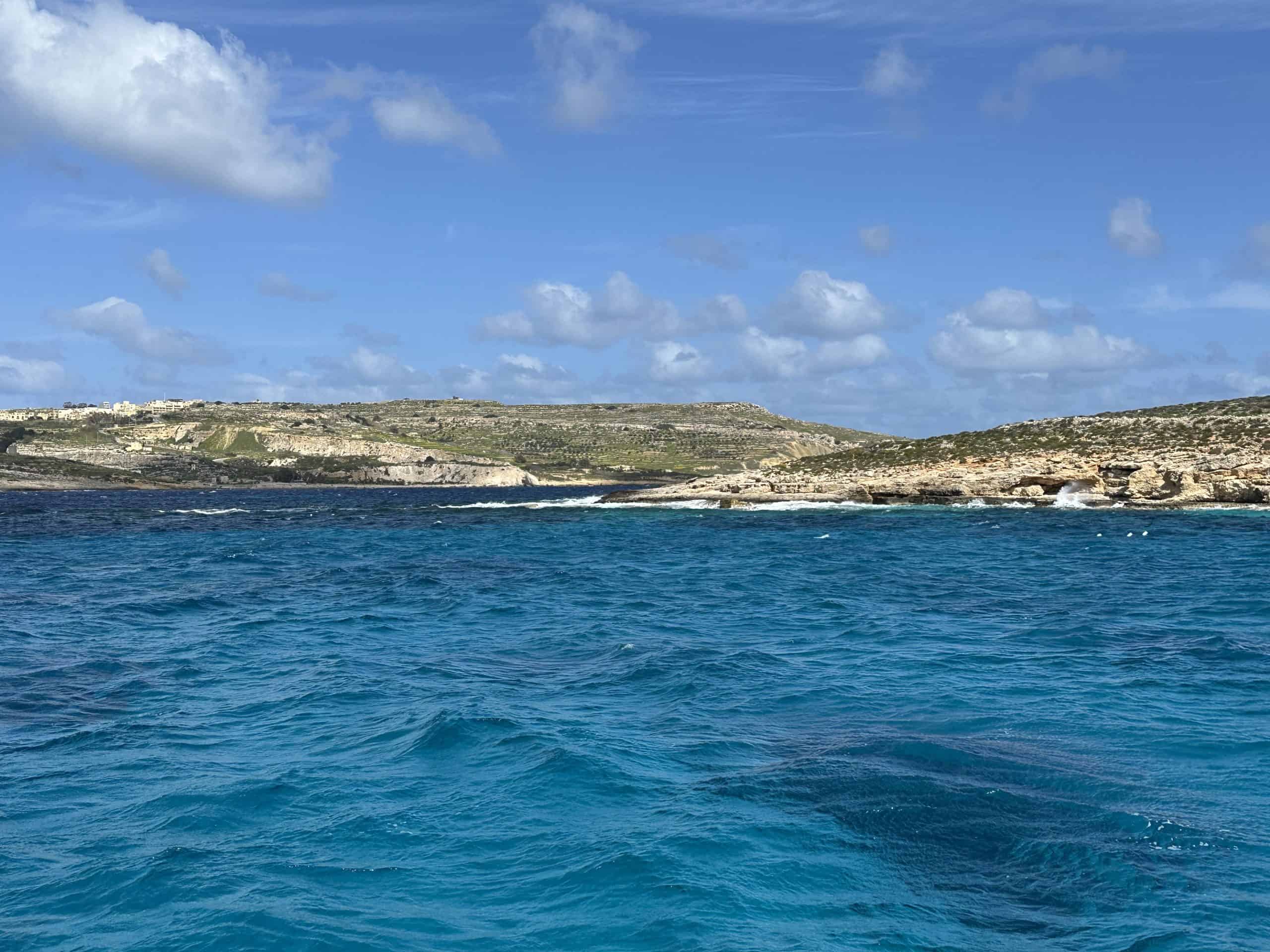 Arriving at Comino