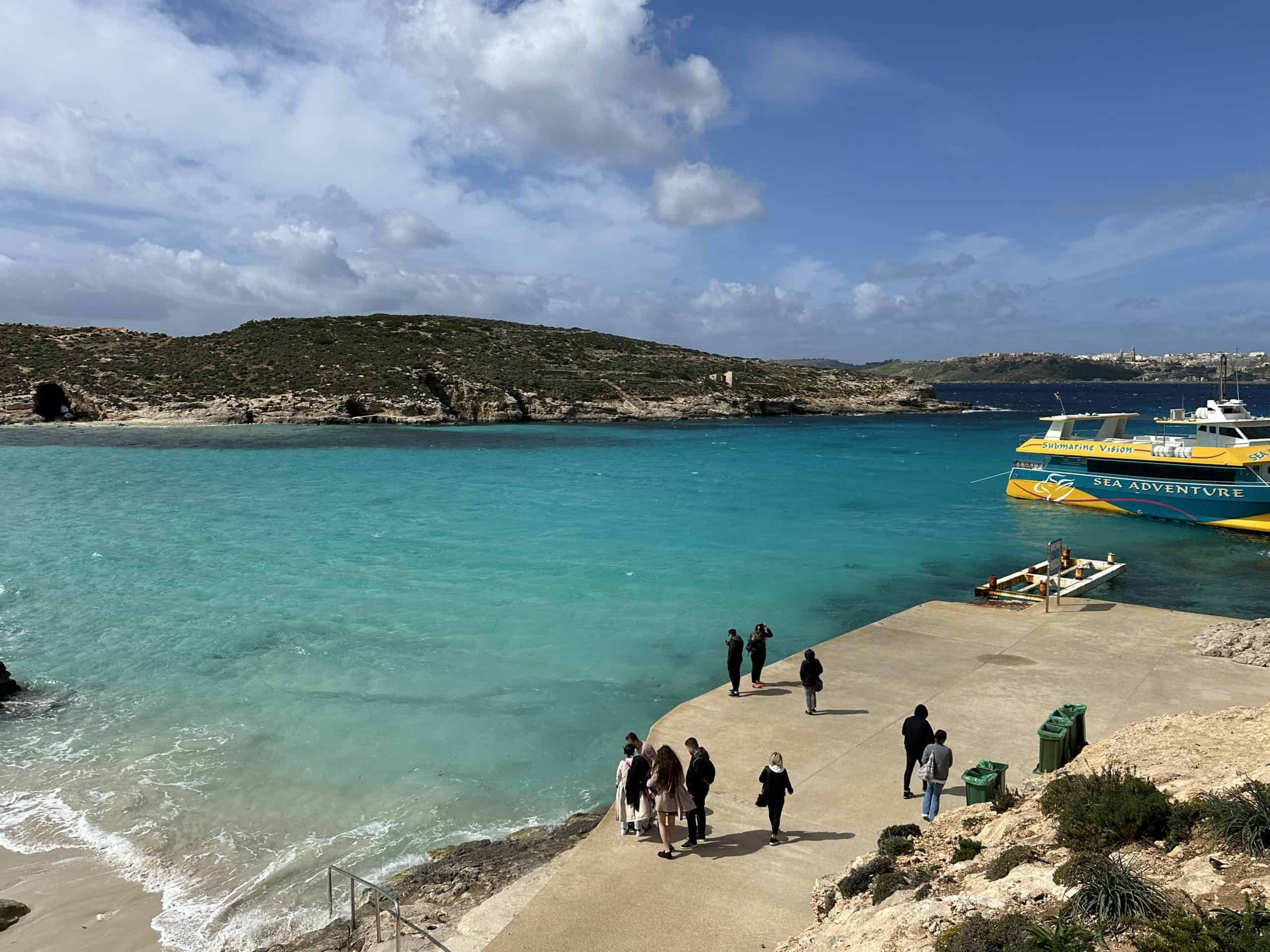 Beach at the bottom of the cliff