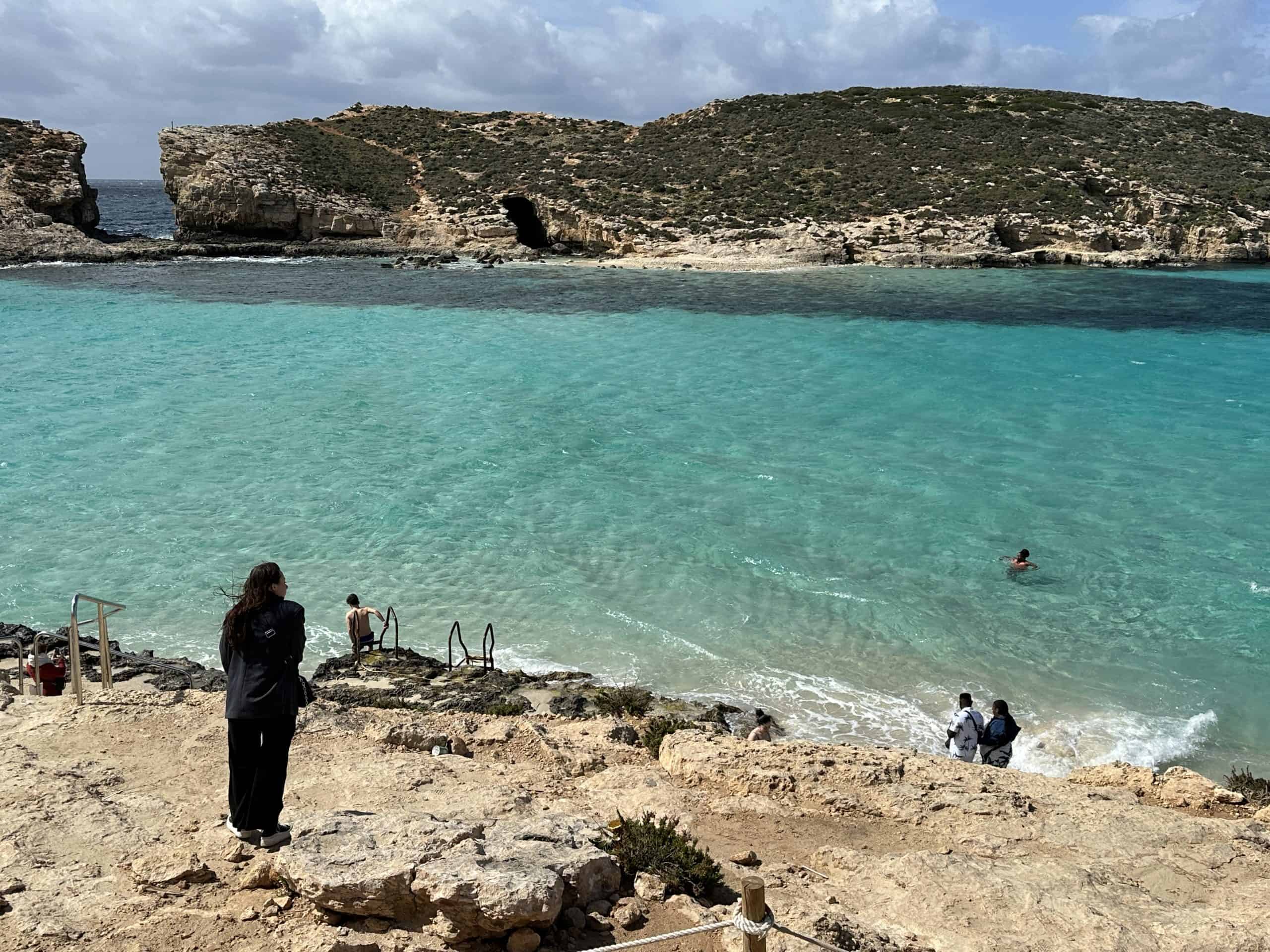 People in the Blue Lagoon