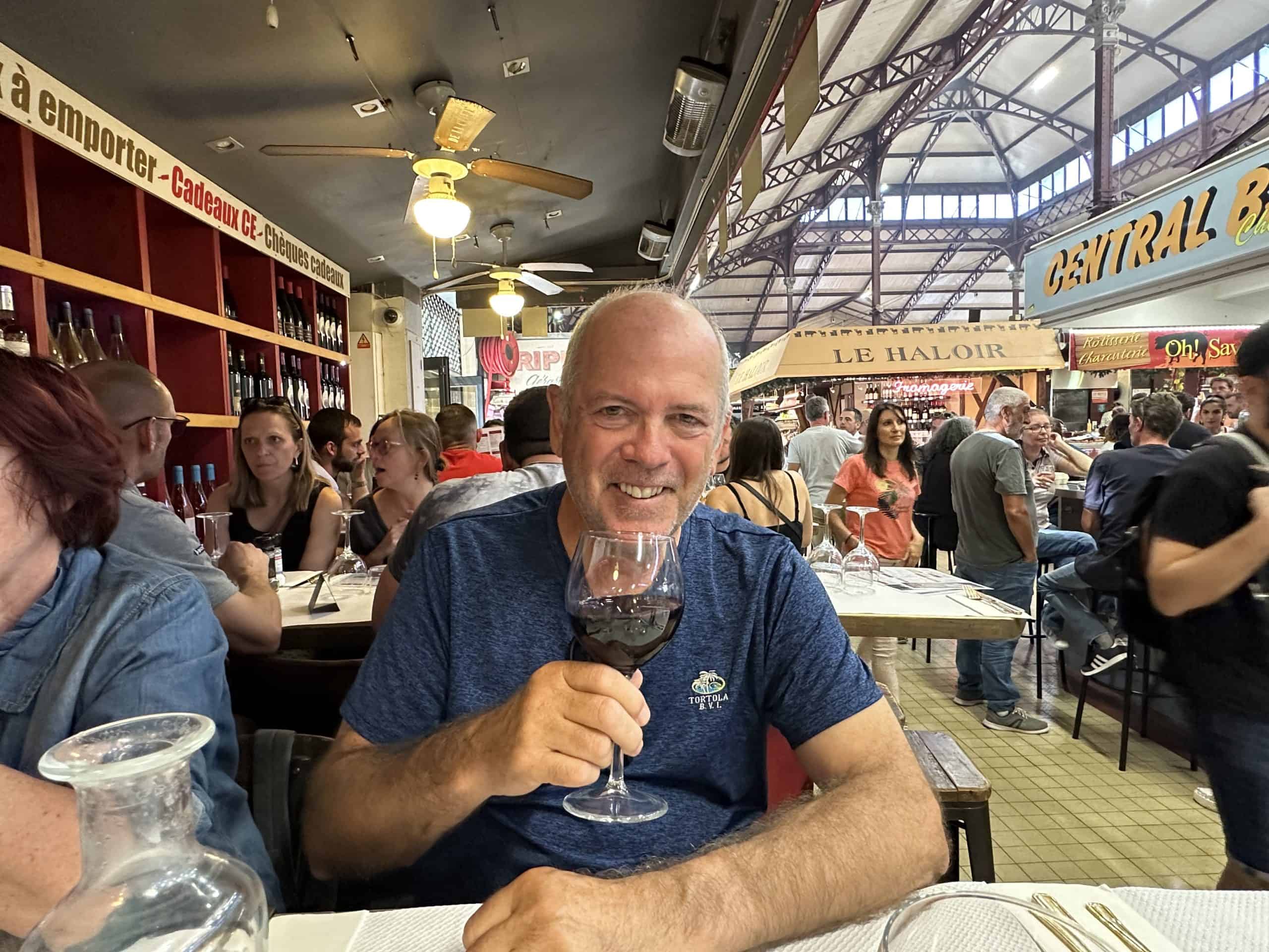 Having lunch at Les Halles