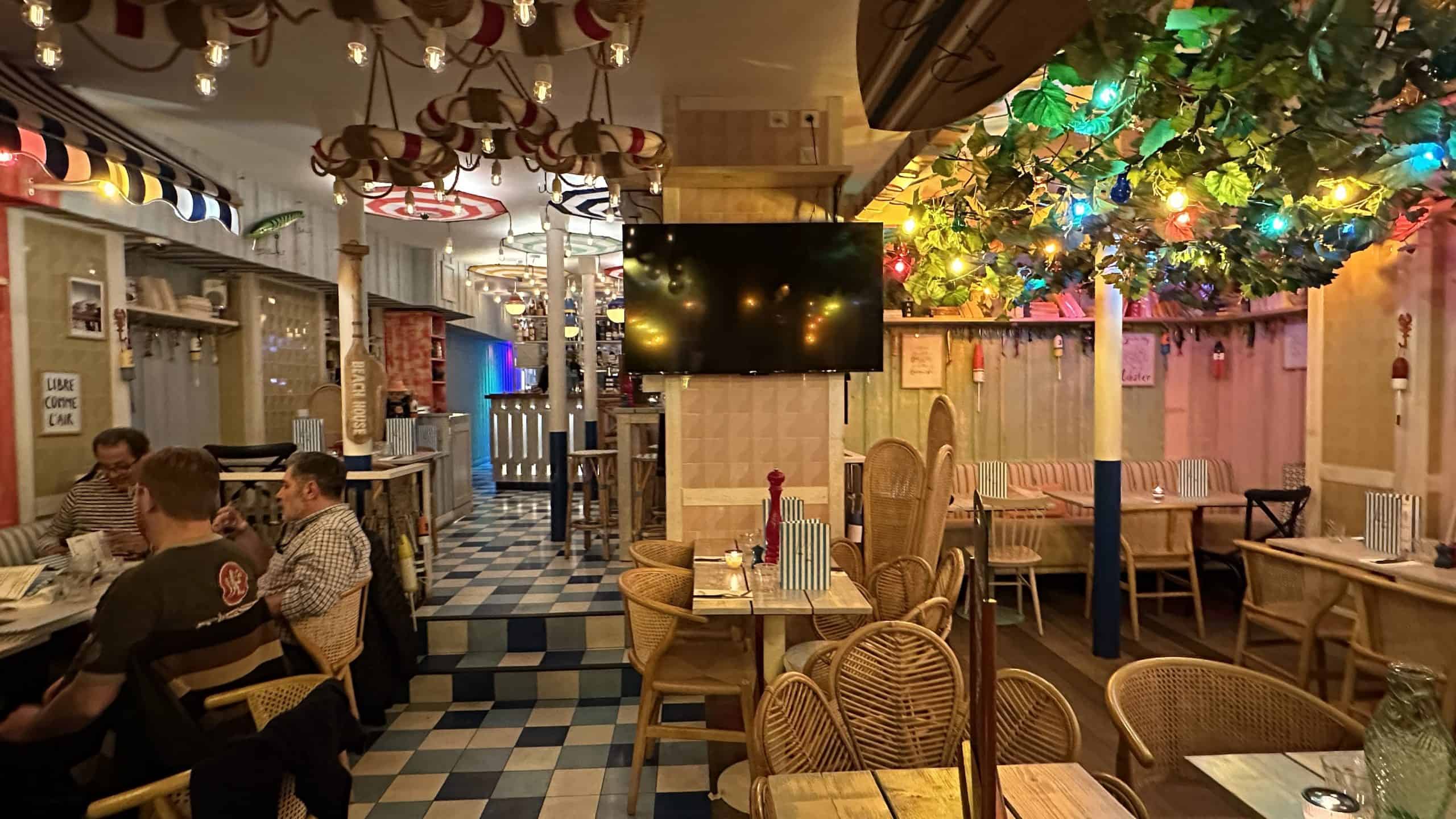 Interior of Paris Pyla restaurant