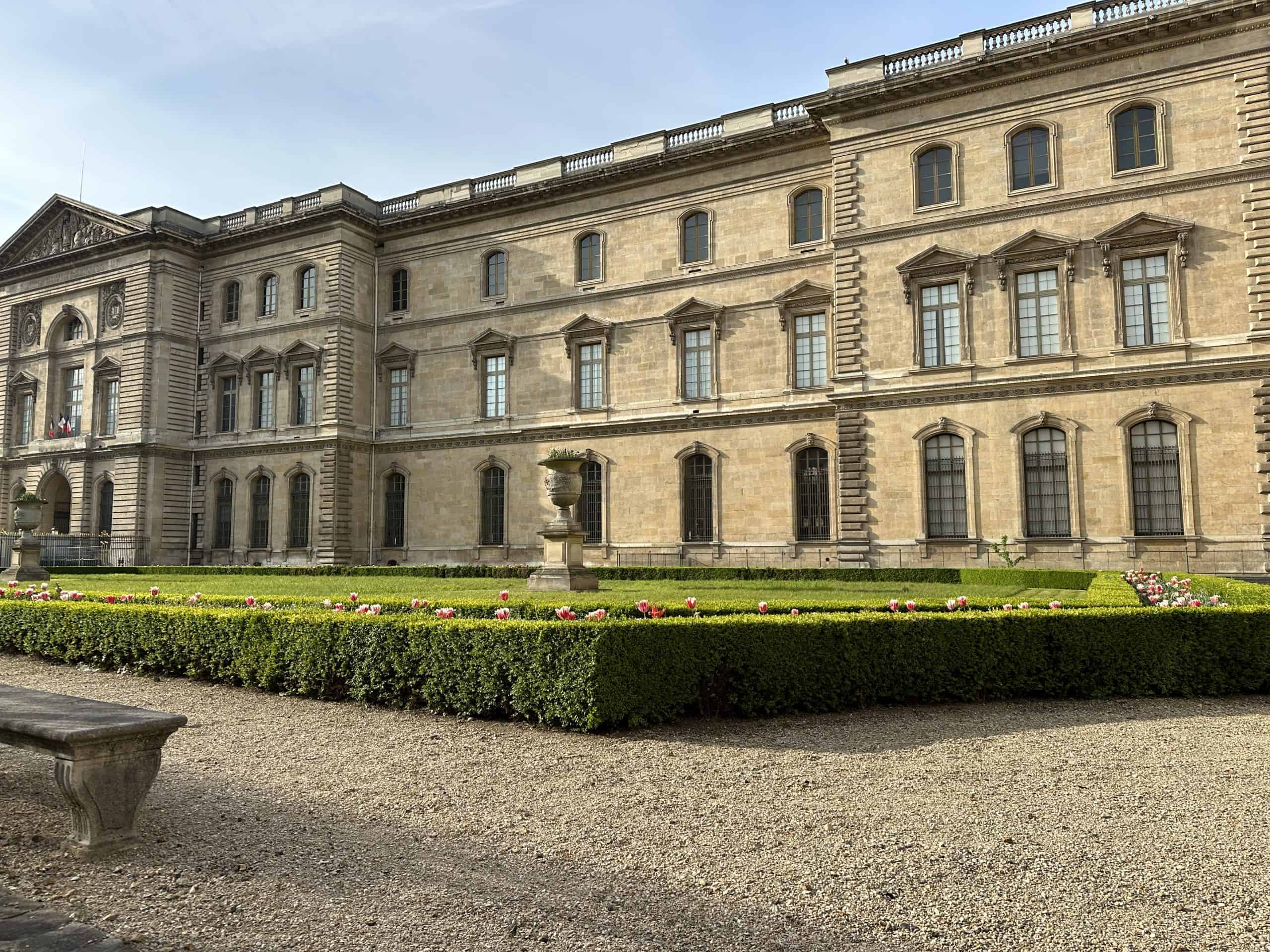 Front facade of the Louvre