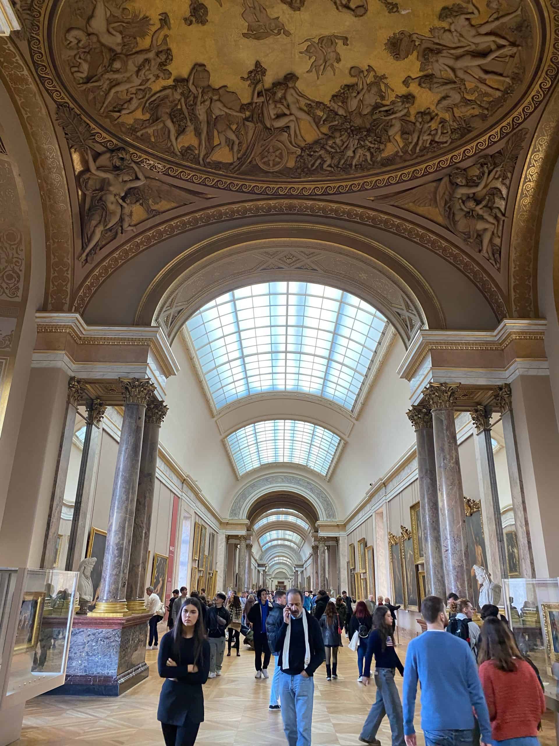 Inside the Louvre hallways