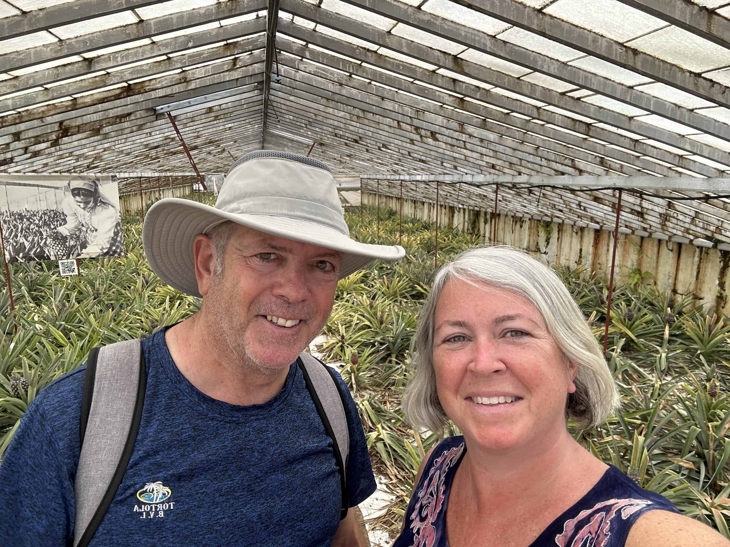 Our picture in the pineapple plantations in Sao Miguel