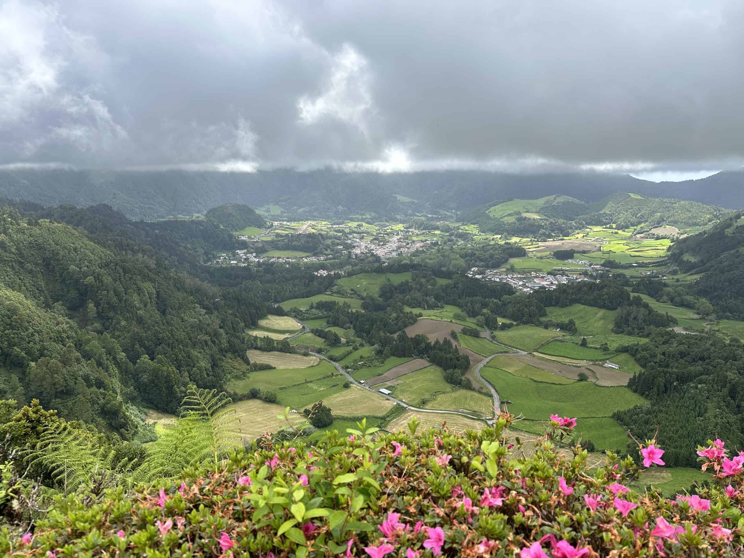 Furnas town in the valley