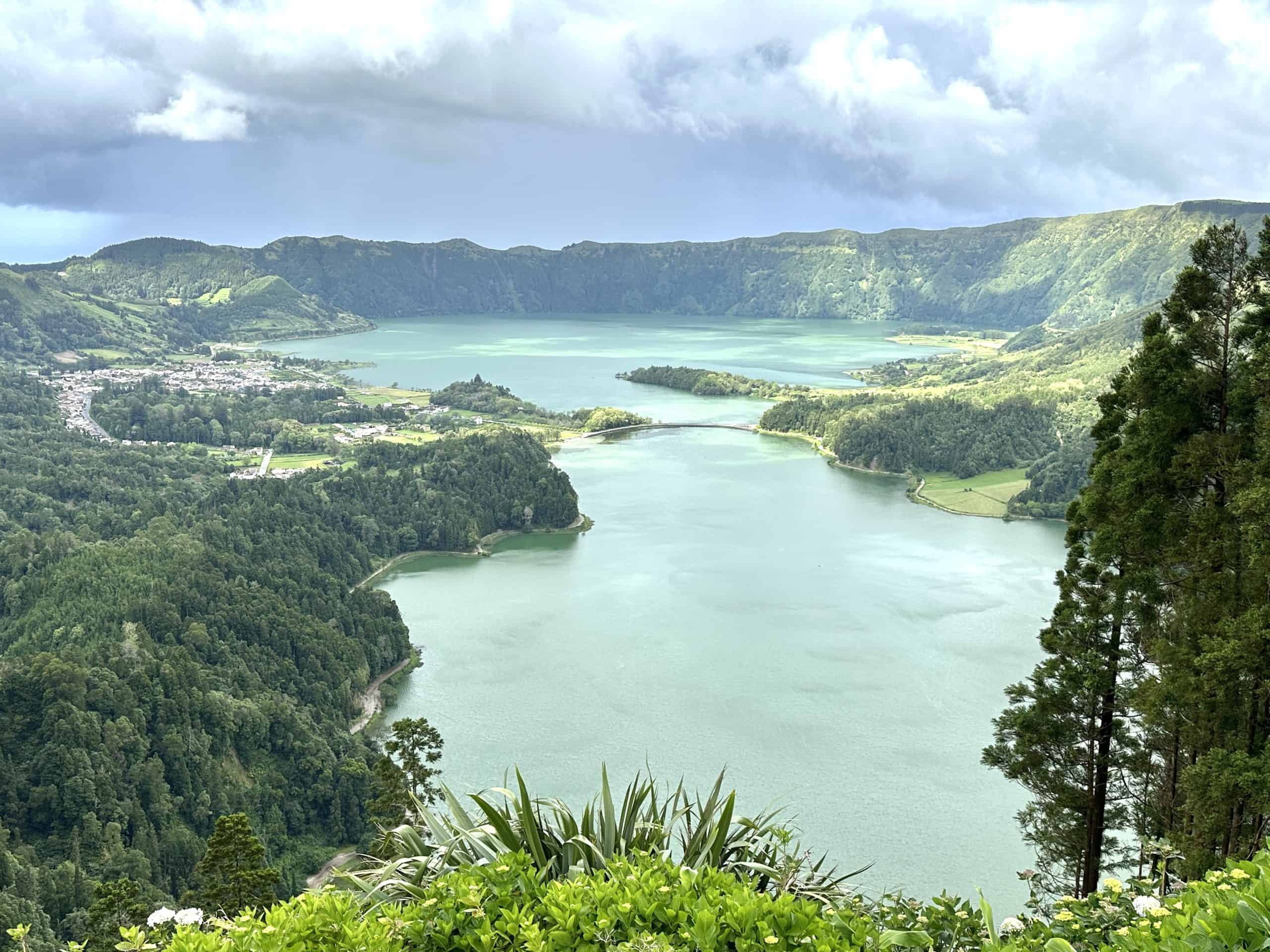 Kings' View of Sete Cidades two lakes
