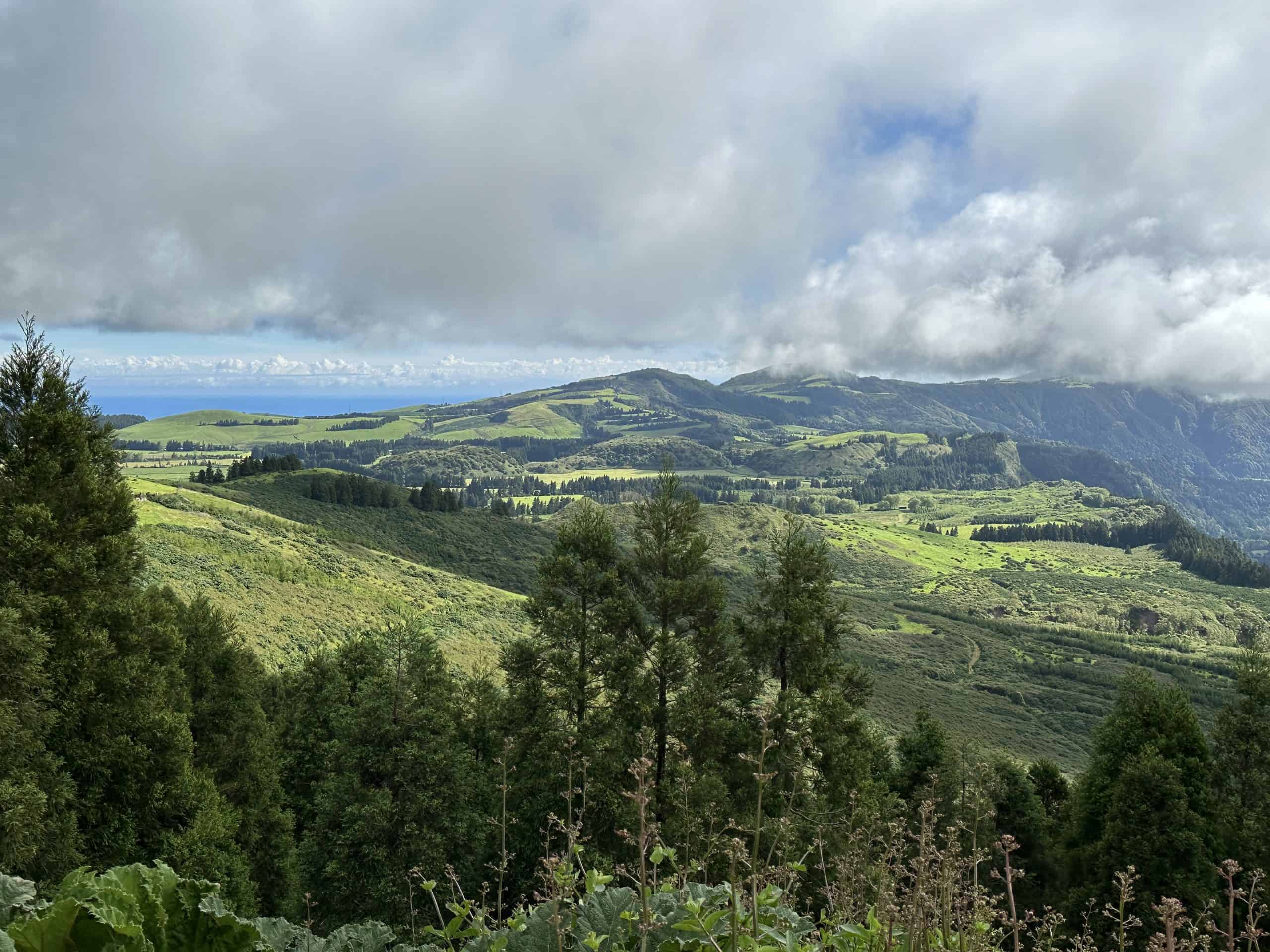 Lush valleys of Furnas volcano