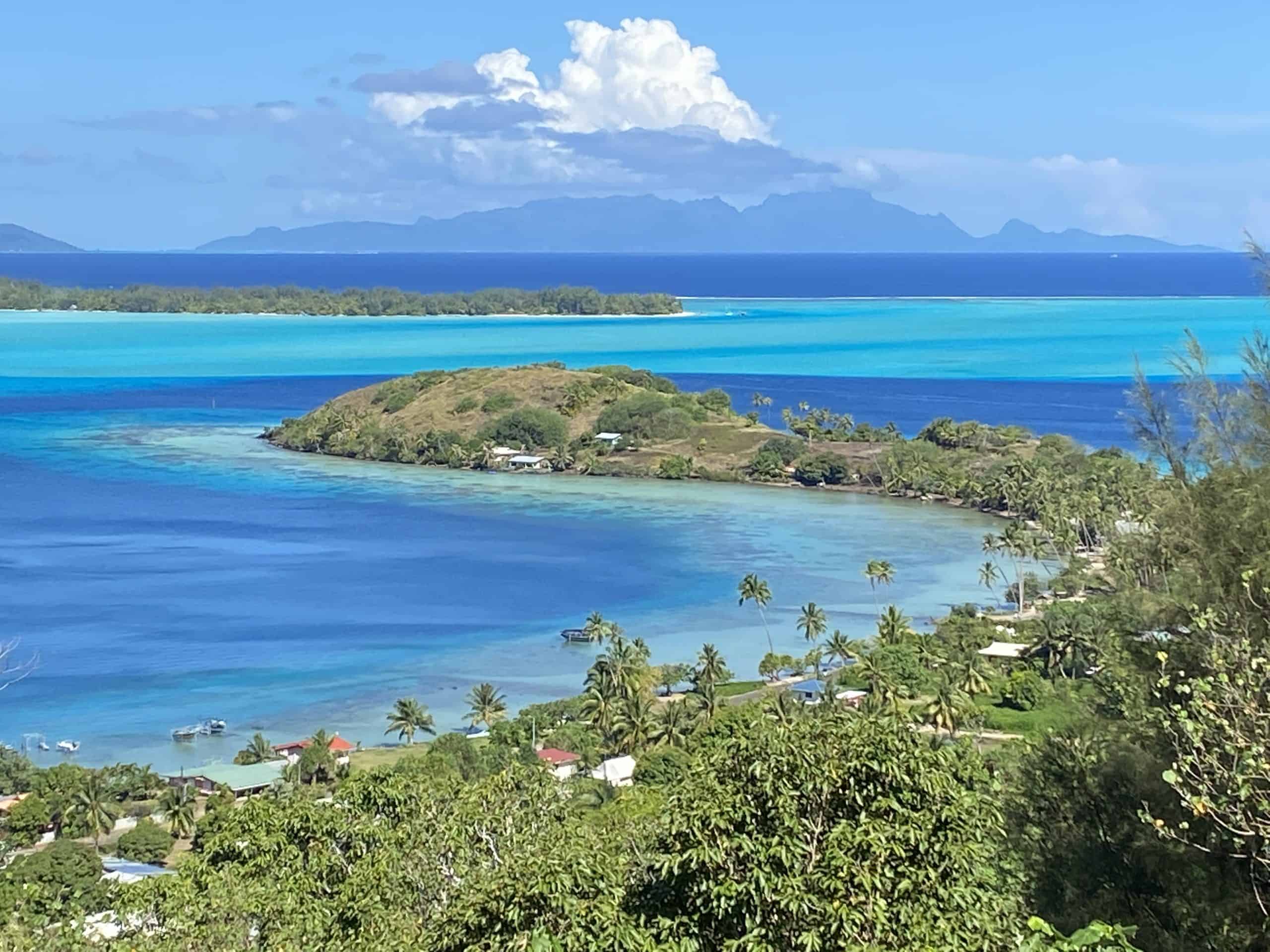 Overhead views in Bora Bora