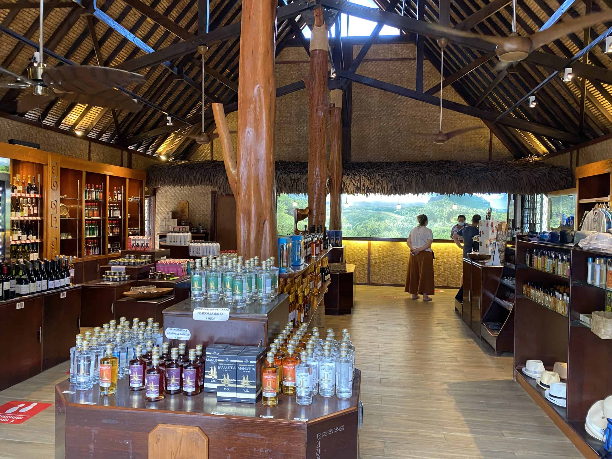 The tasting bar at Rotui Juice factory