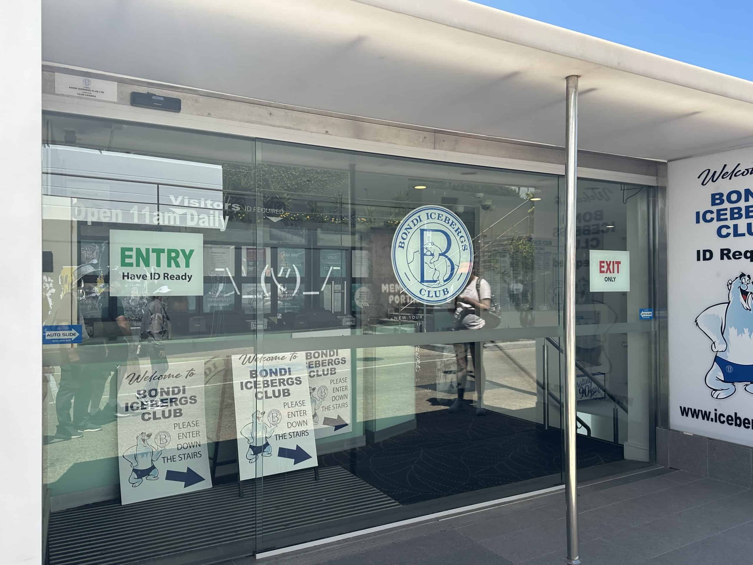 Entrance of Icebergs Club