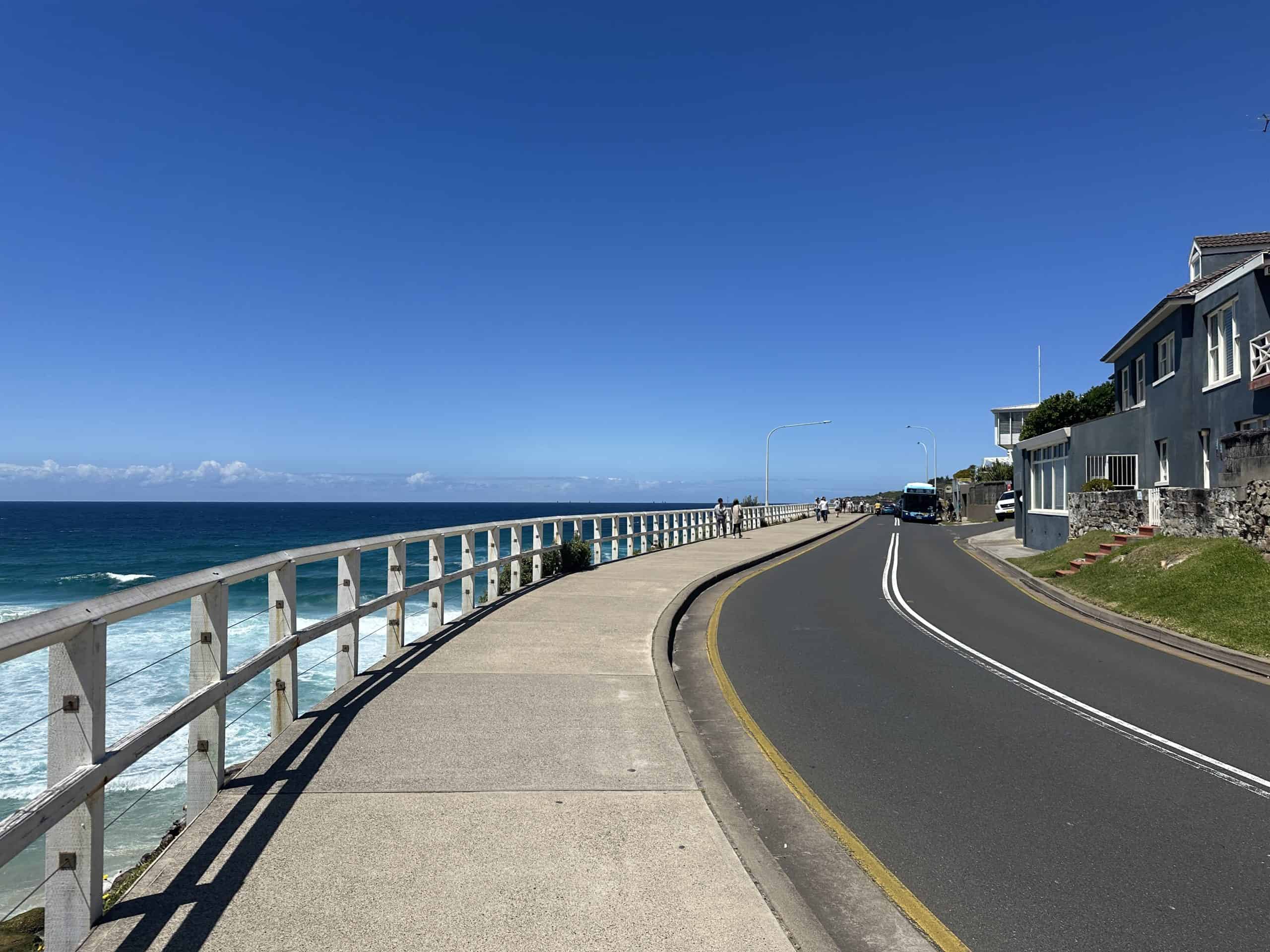 Part of the walkway along the coast