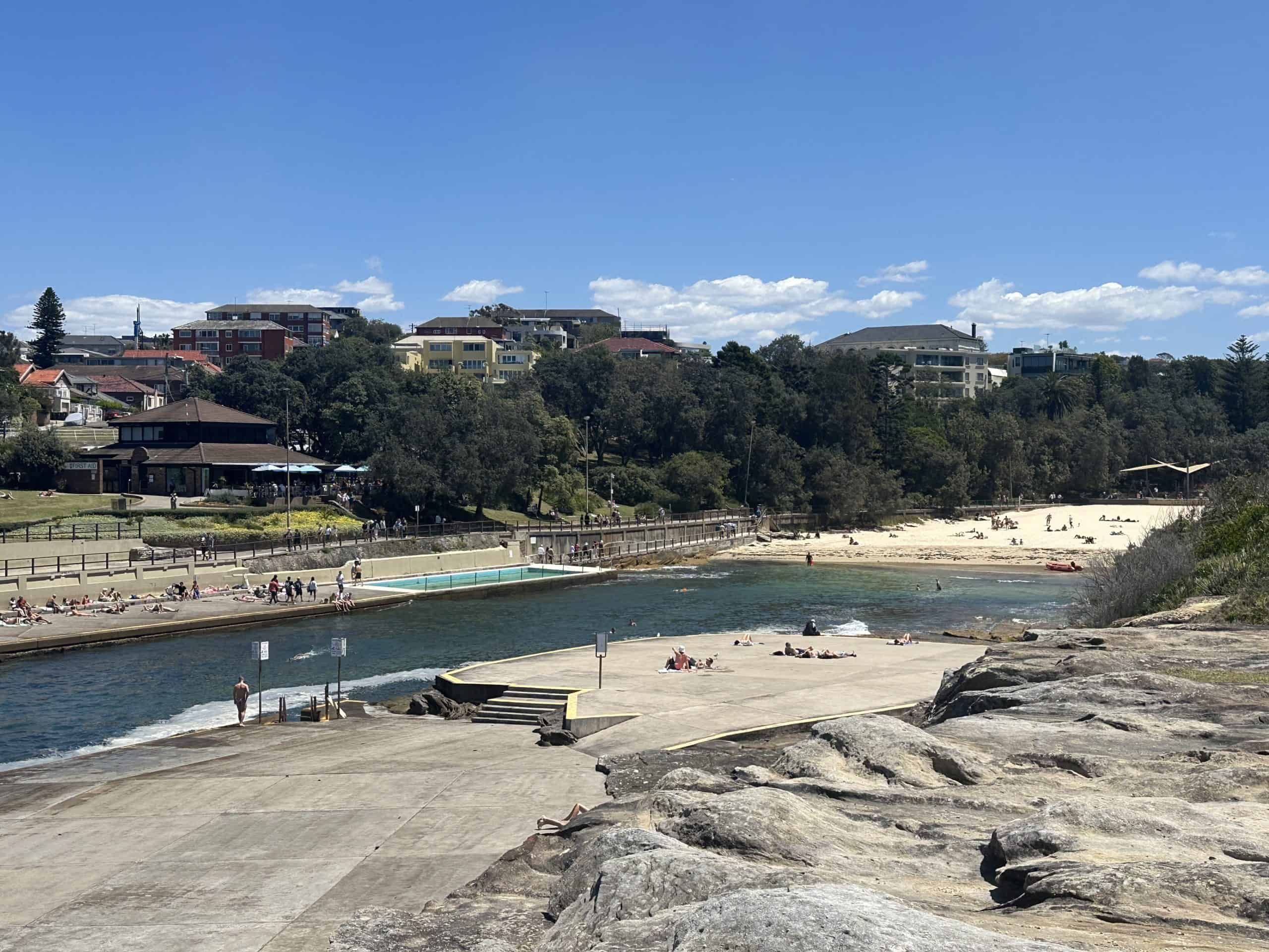 Pool and shallow beach