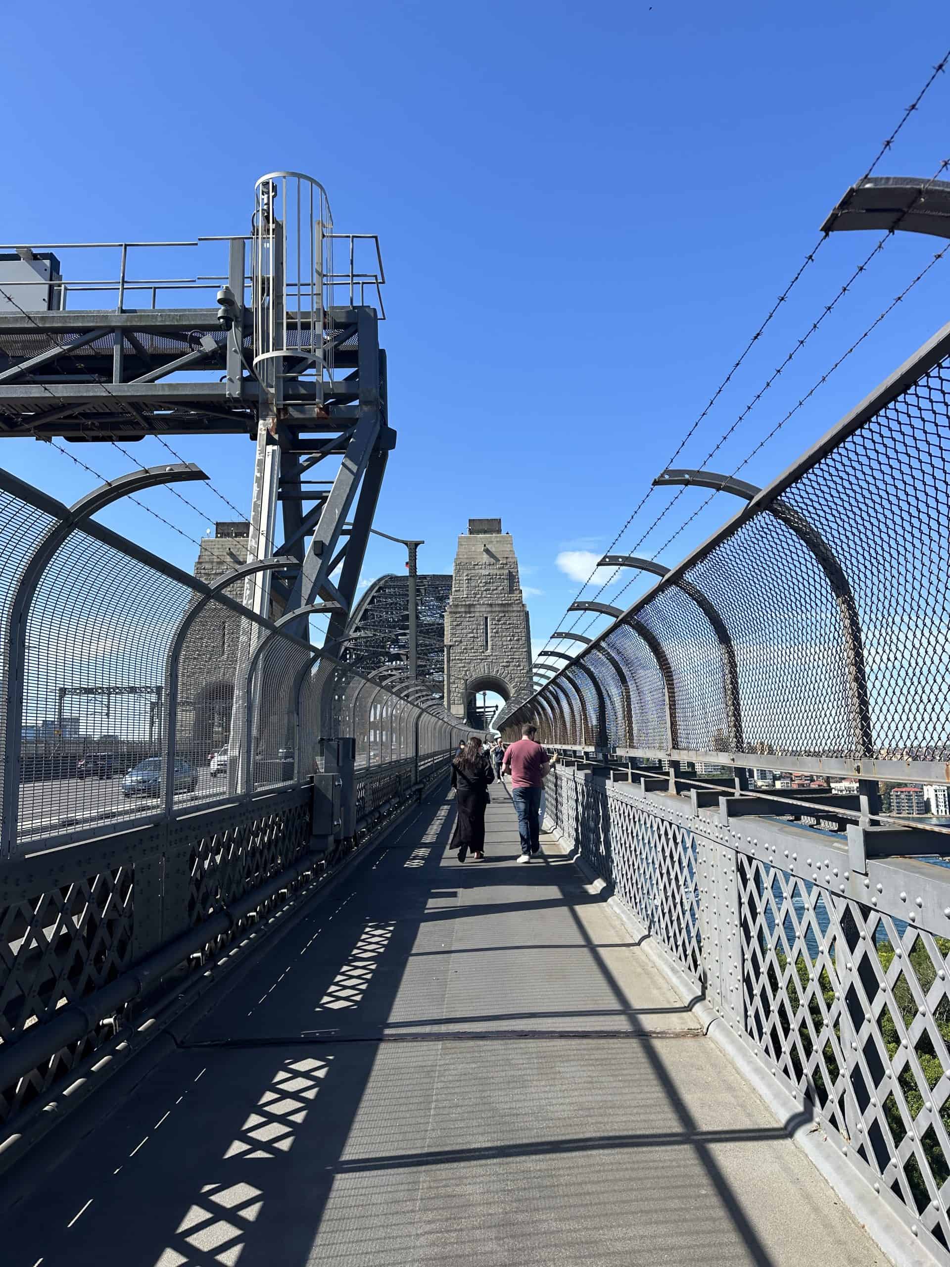 Pedestrian pathway on the Sydney Harbour Bridge