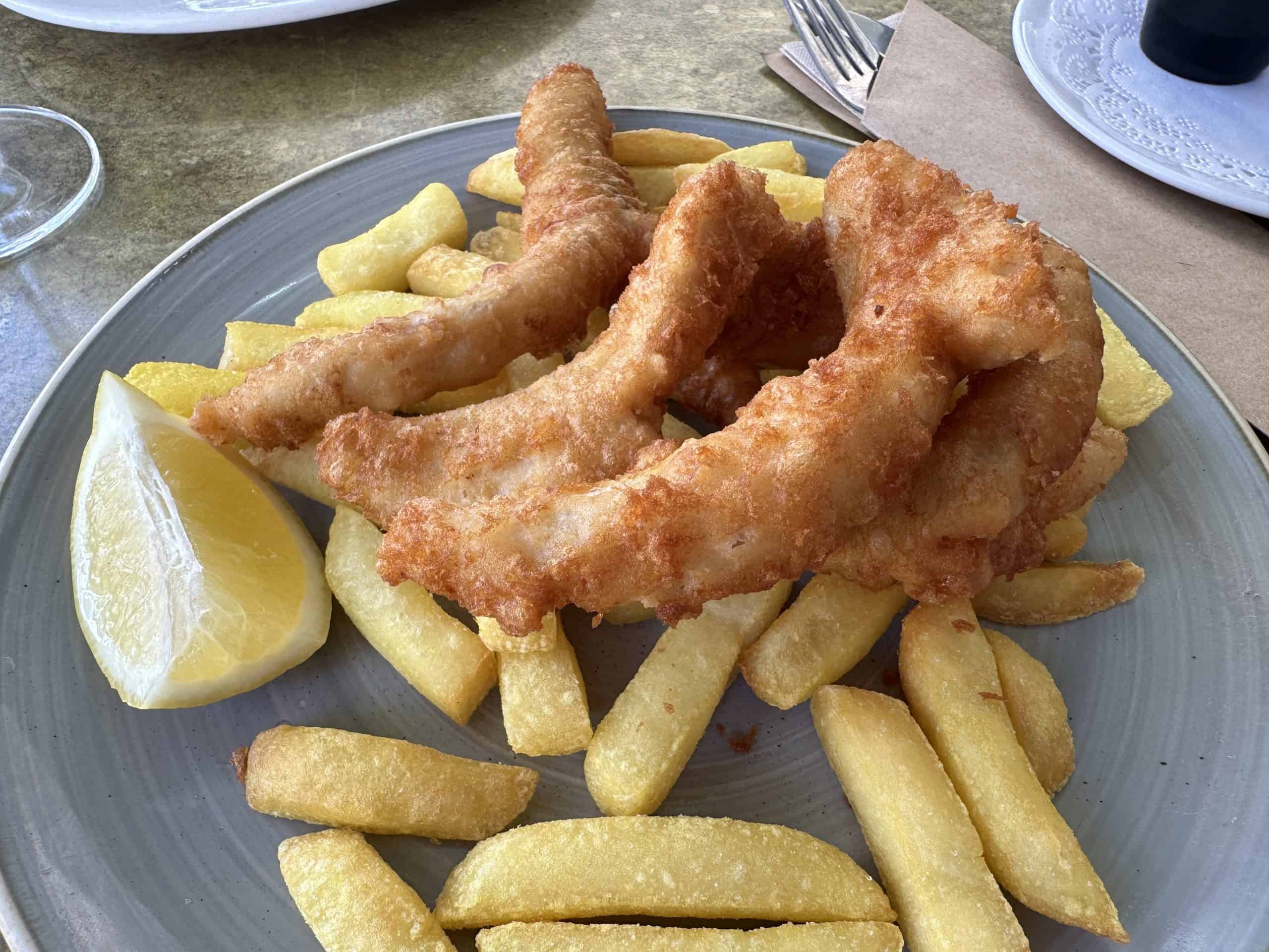 Fish and chips at Doyles