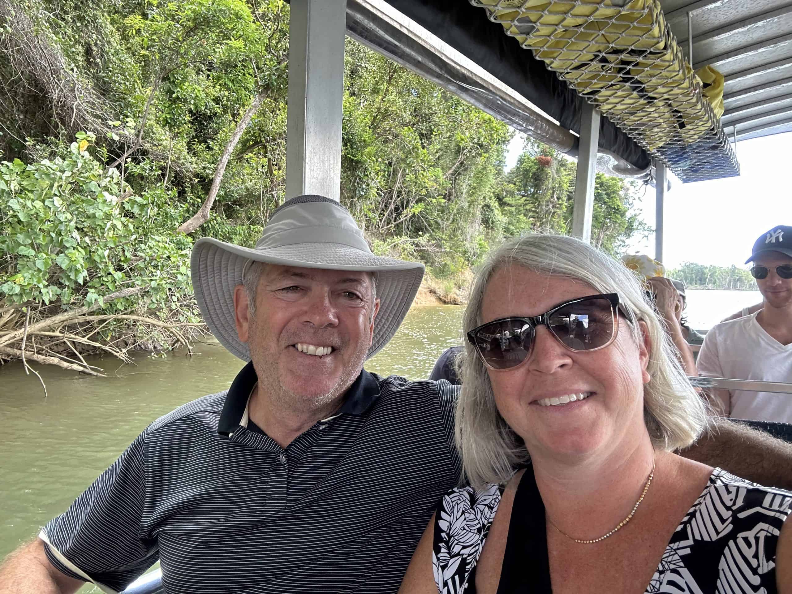 Our selfie on the river boat