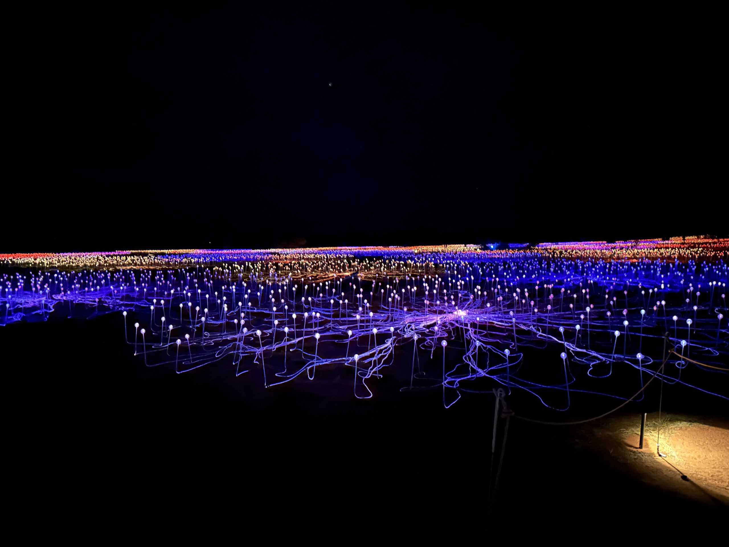 Multicoloured light display