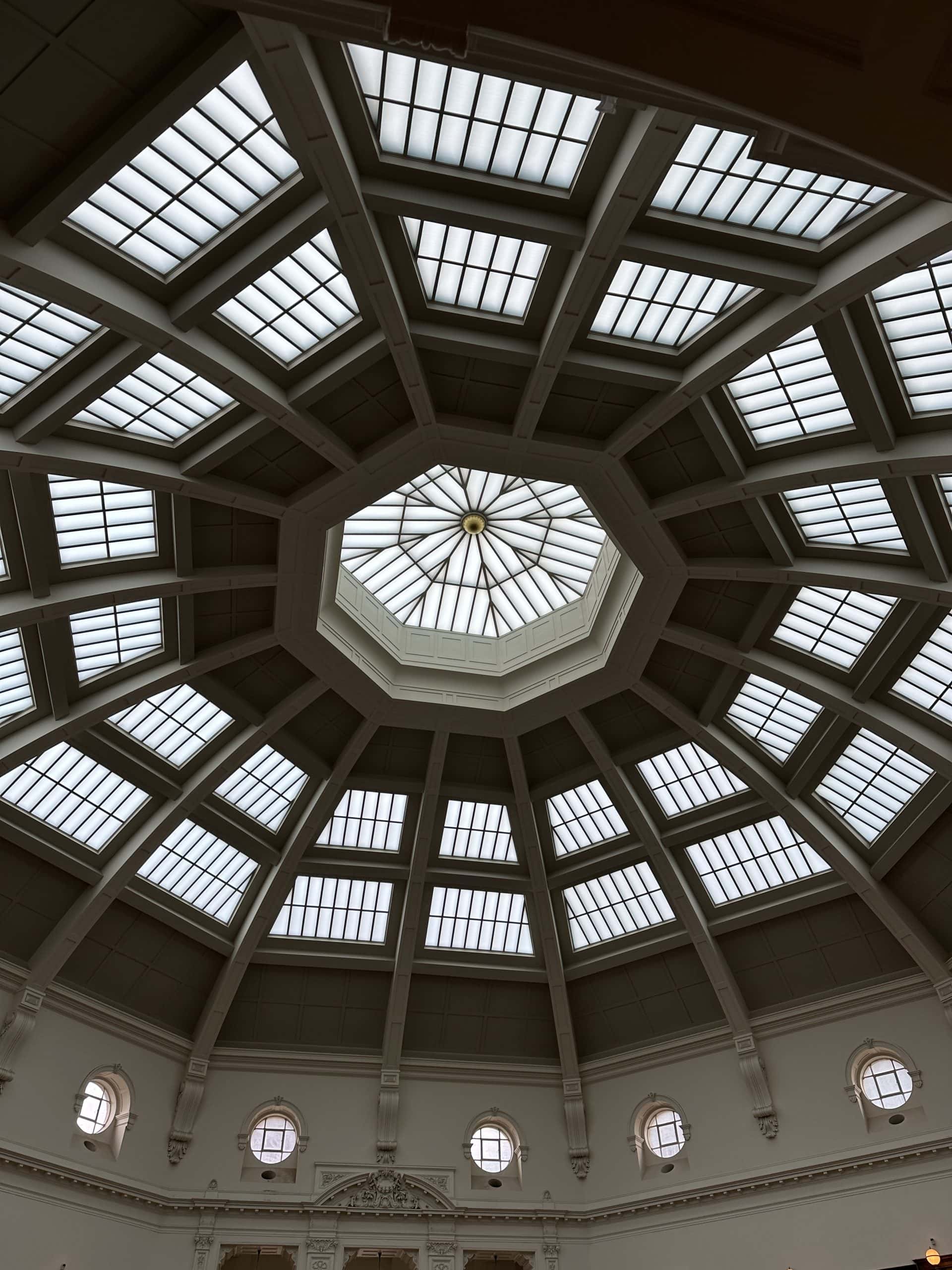 Large domed skylight