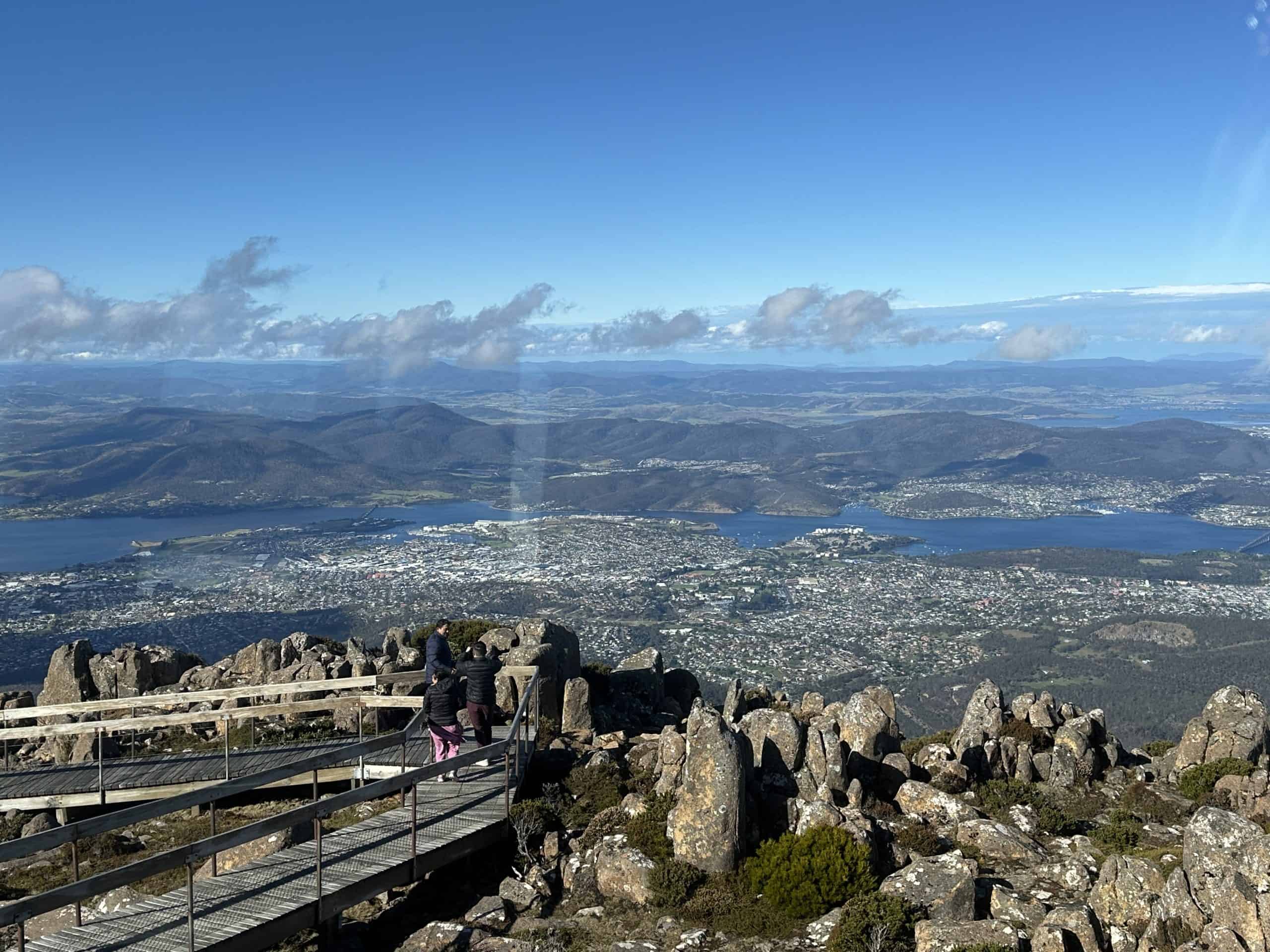 View of the city from Mt Wellington