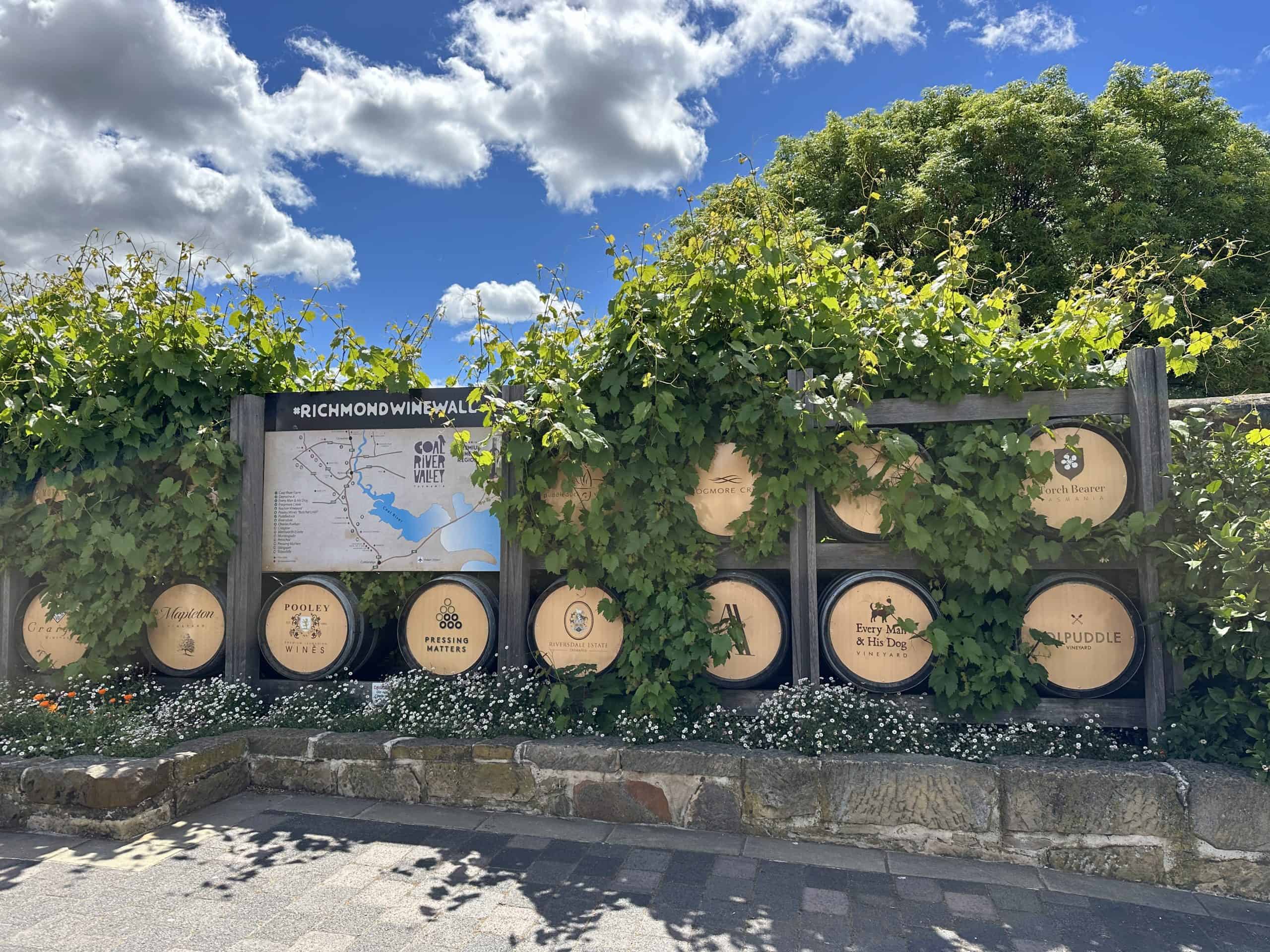 Coal River Valley Winery Sign