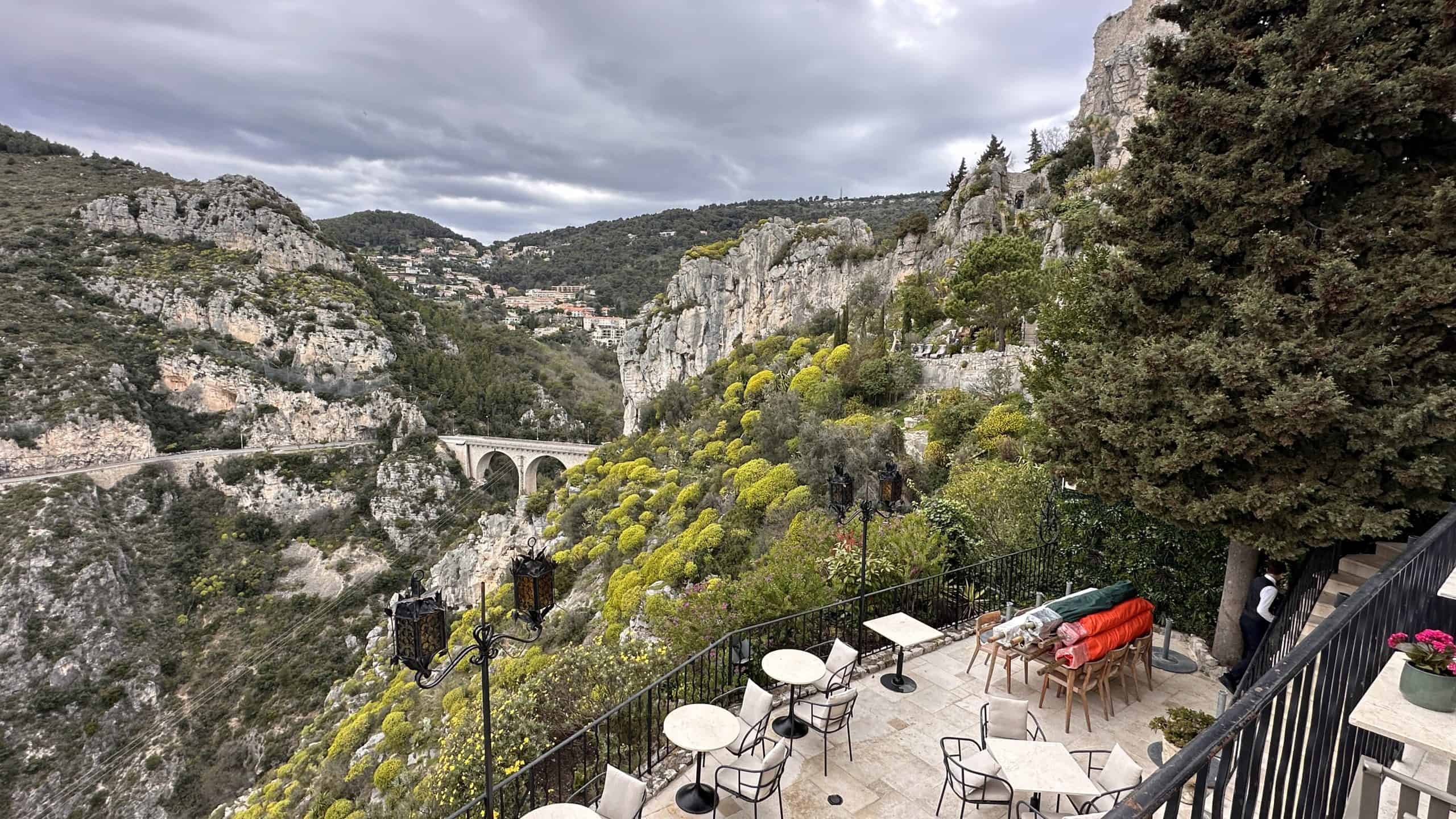 View over the valley from the patio