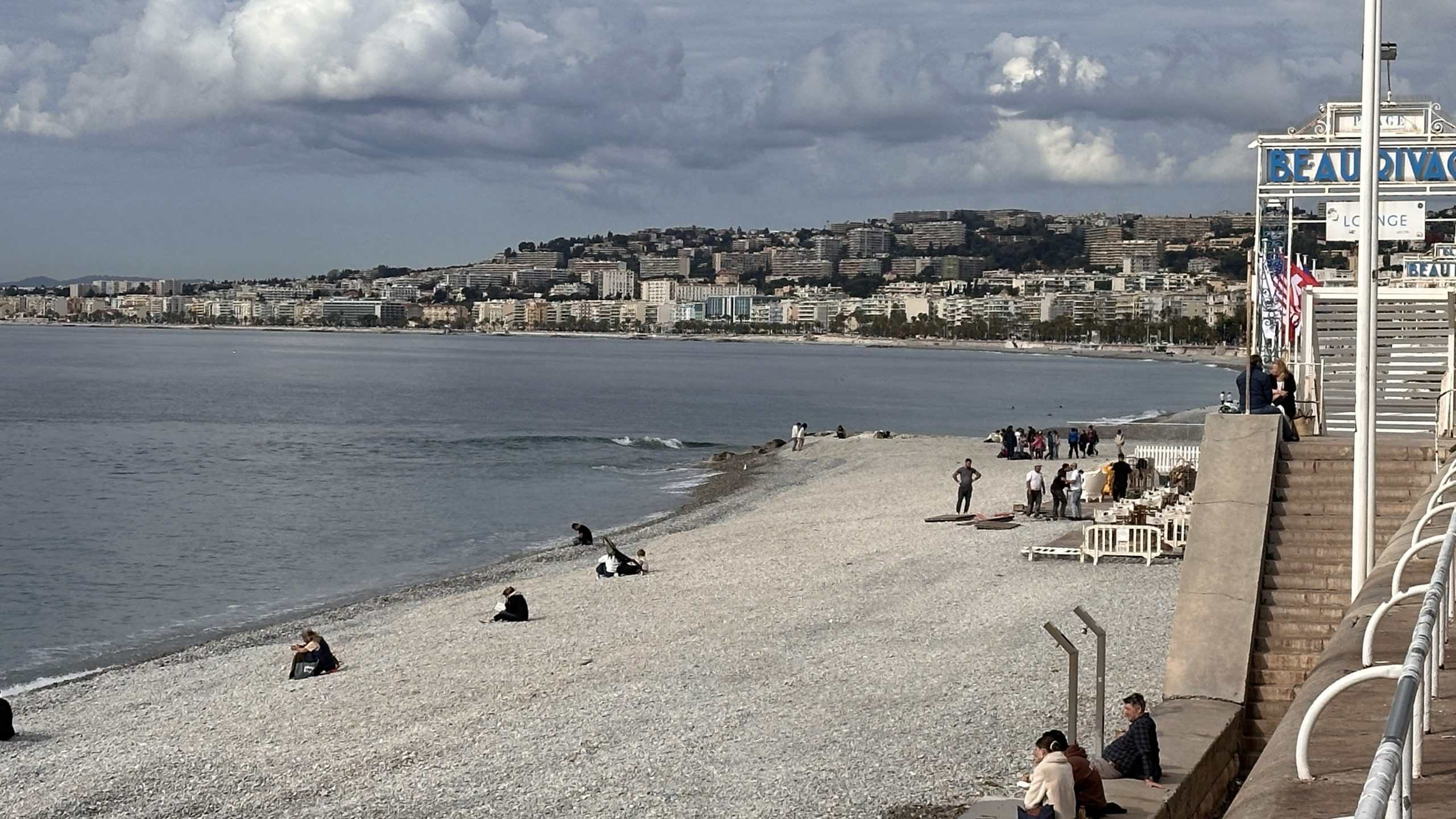 Main beach in Nice