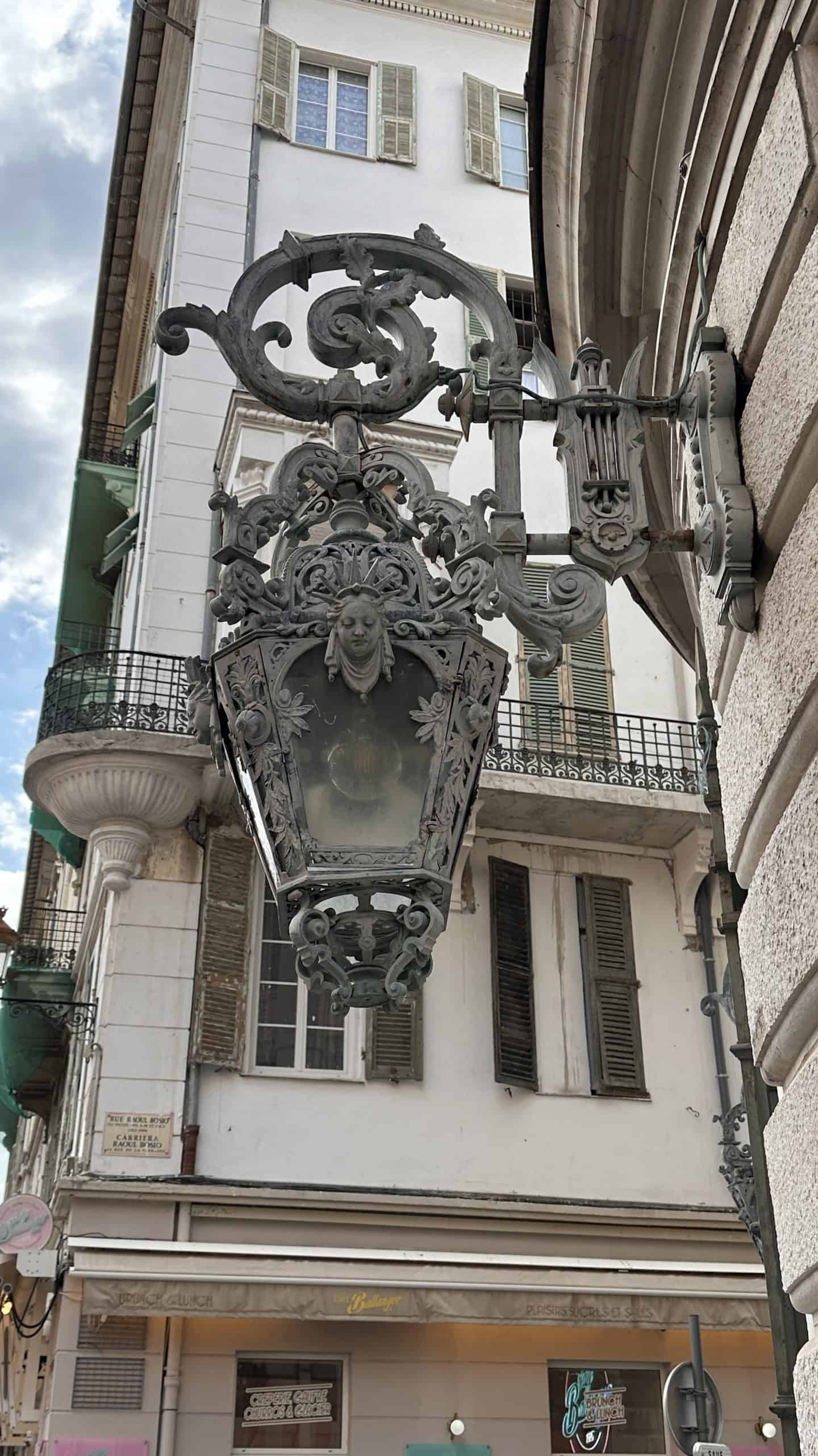 Statue of Liberty head on lantern