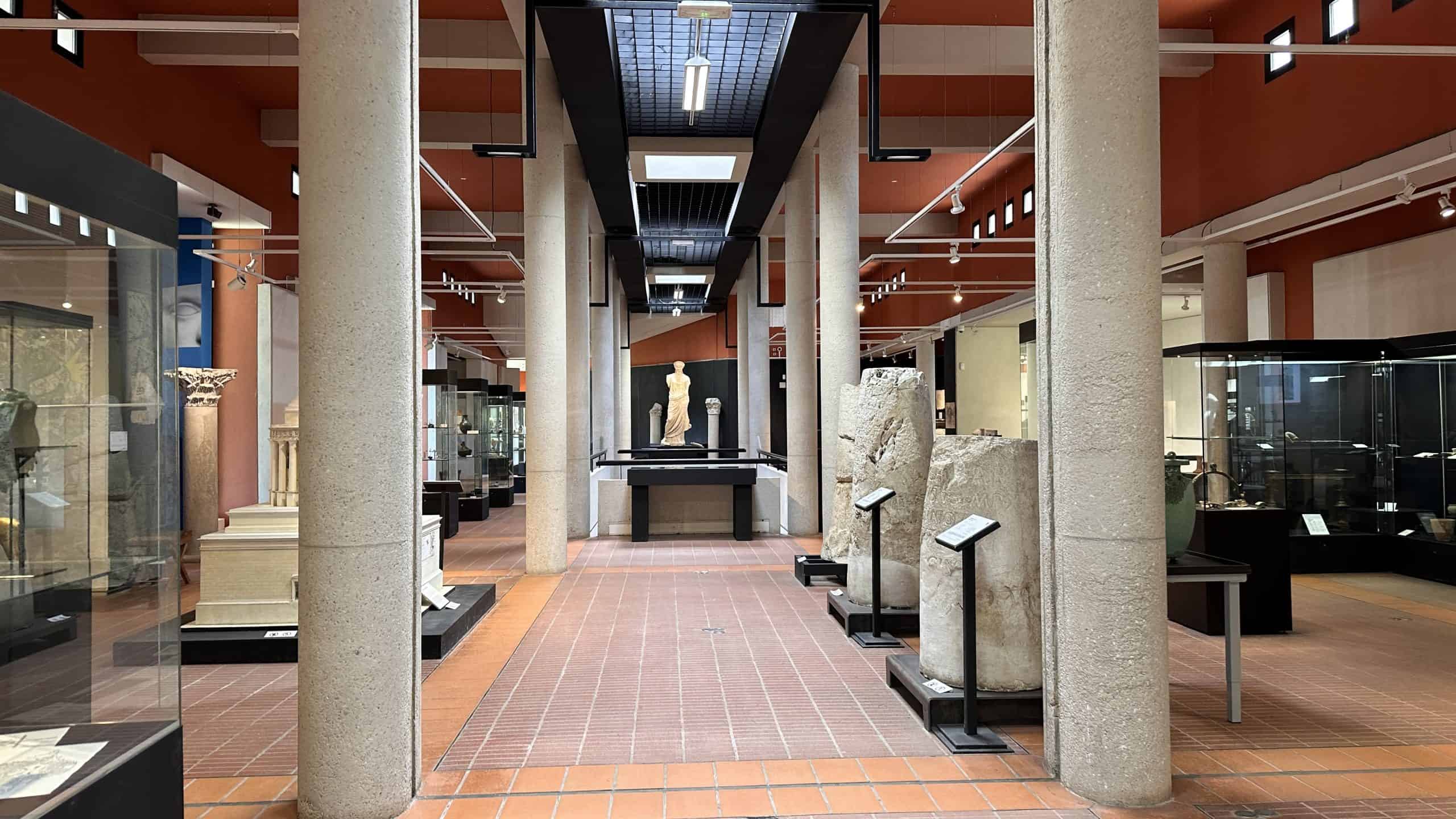 Interior of museum at Cimiez