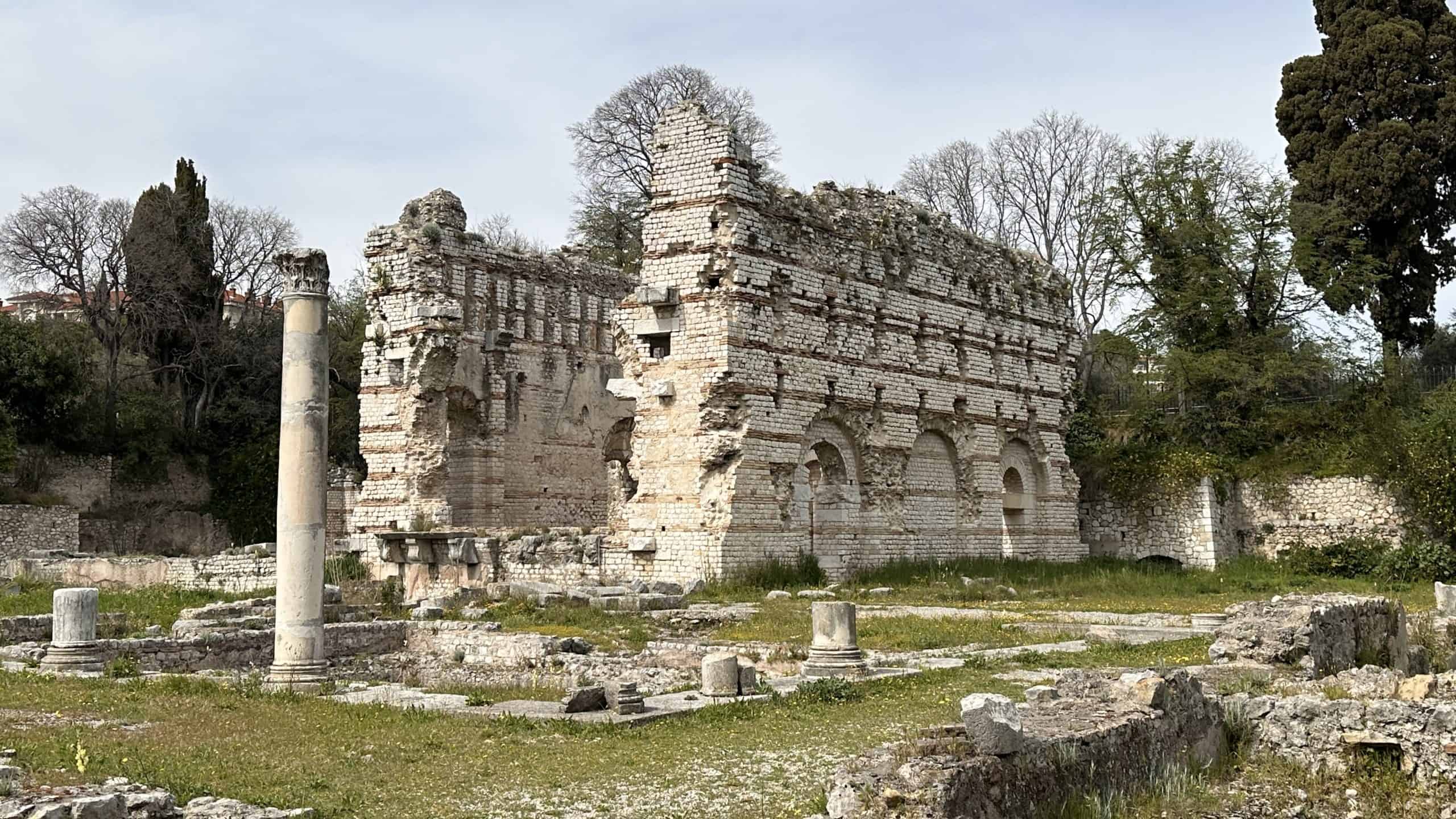 Roman bath ruins
