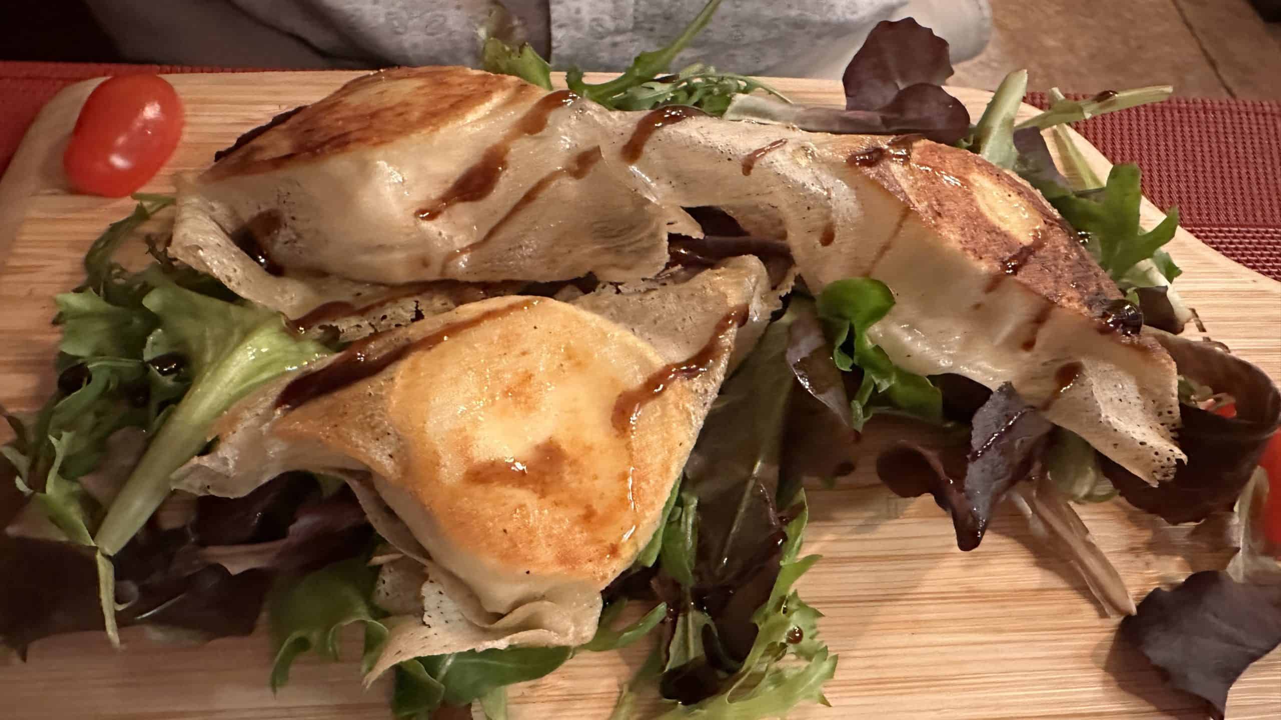 Warm goat cheese