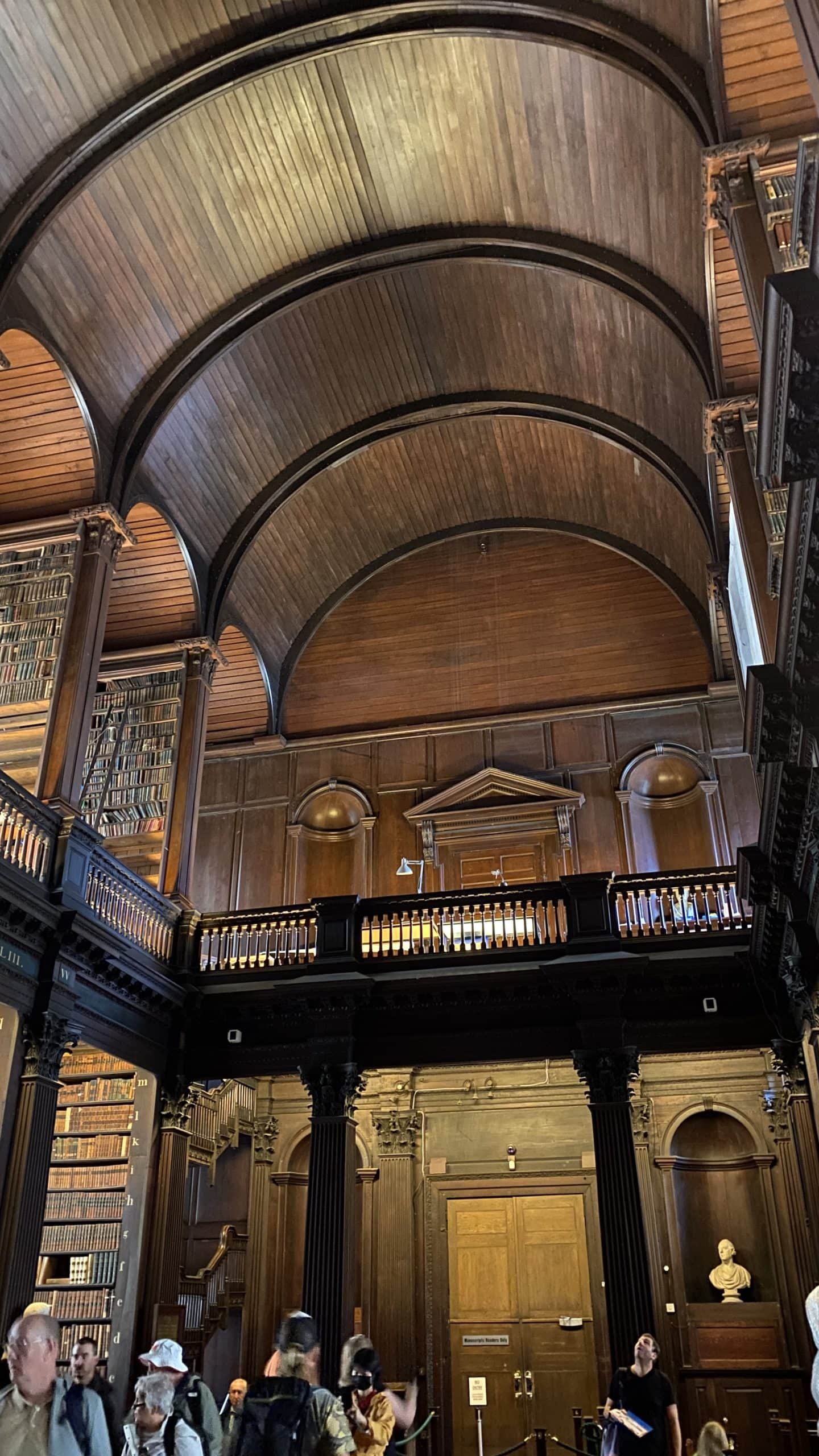 Vaulted ceiling of the Long Room