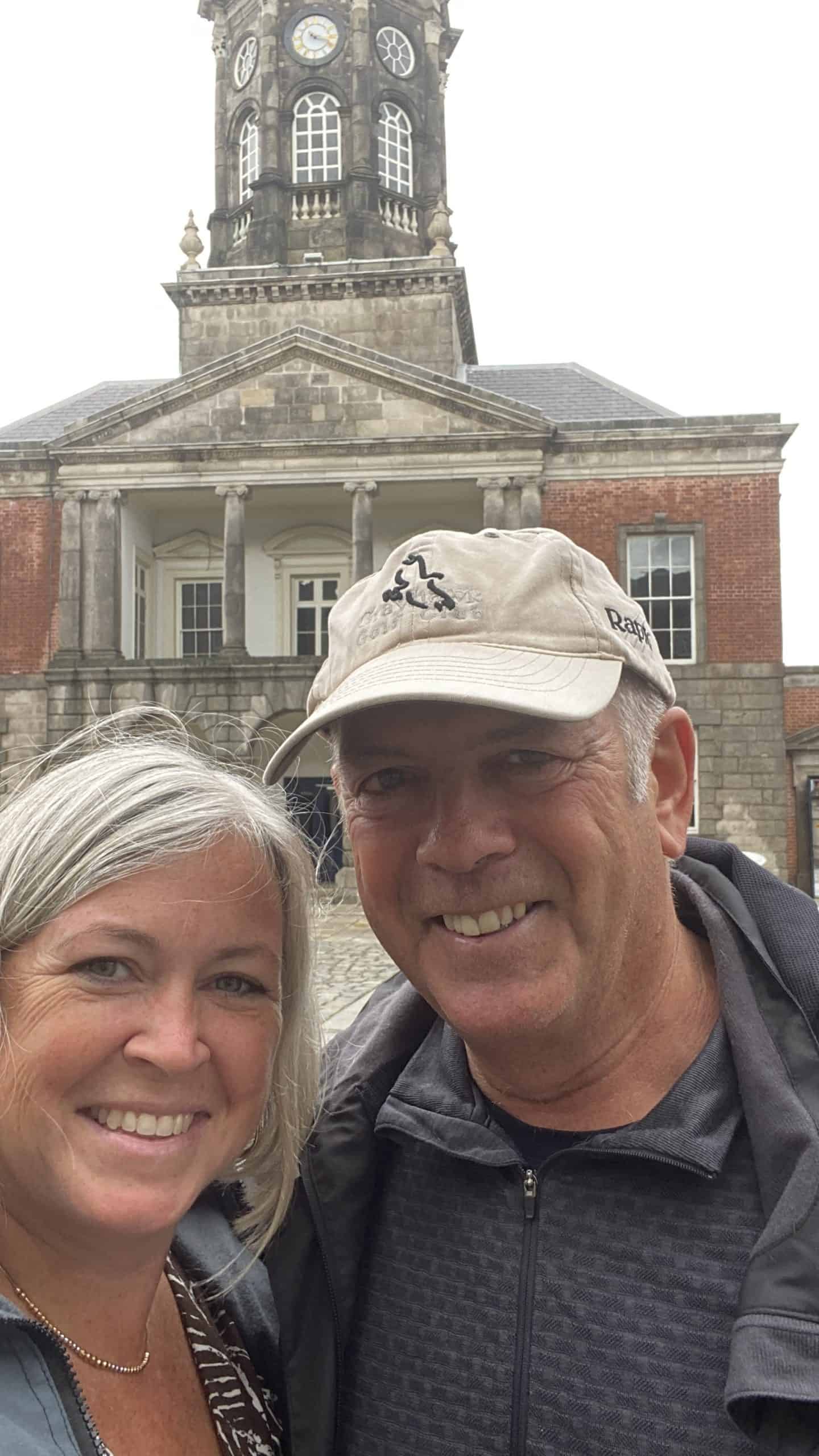 Our selfie at the Dublin Castle