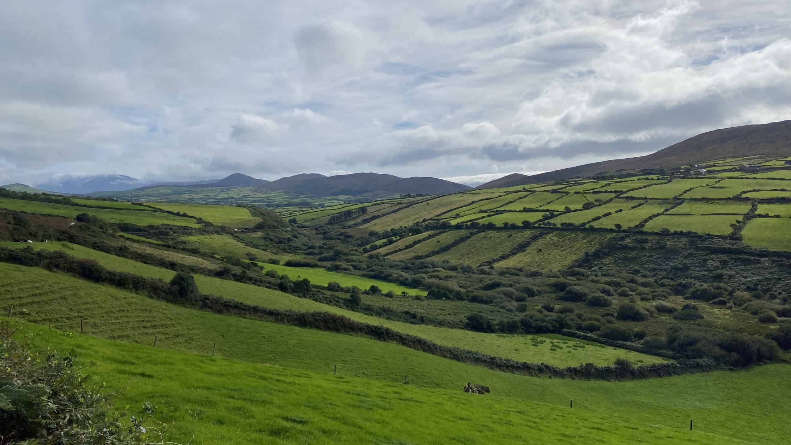 Rolling green hills of Ireland