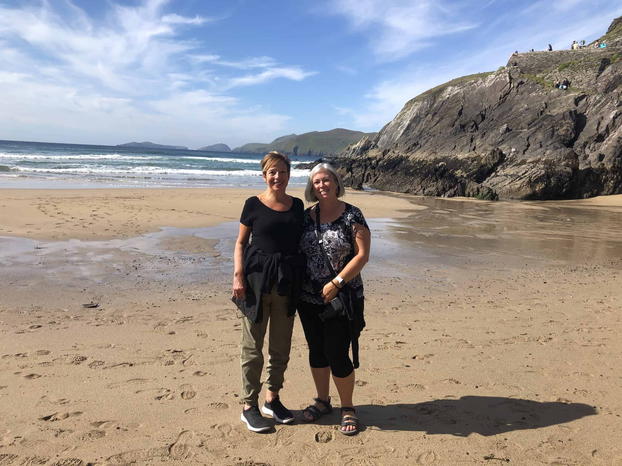 Enjoying Coumeenoole Beach