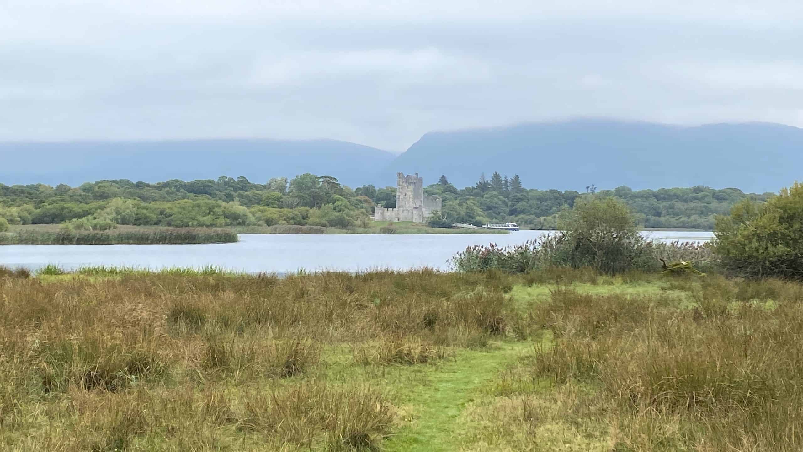View of Ross Castle from the park