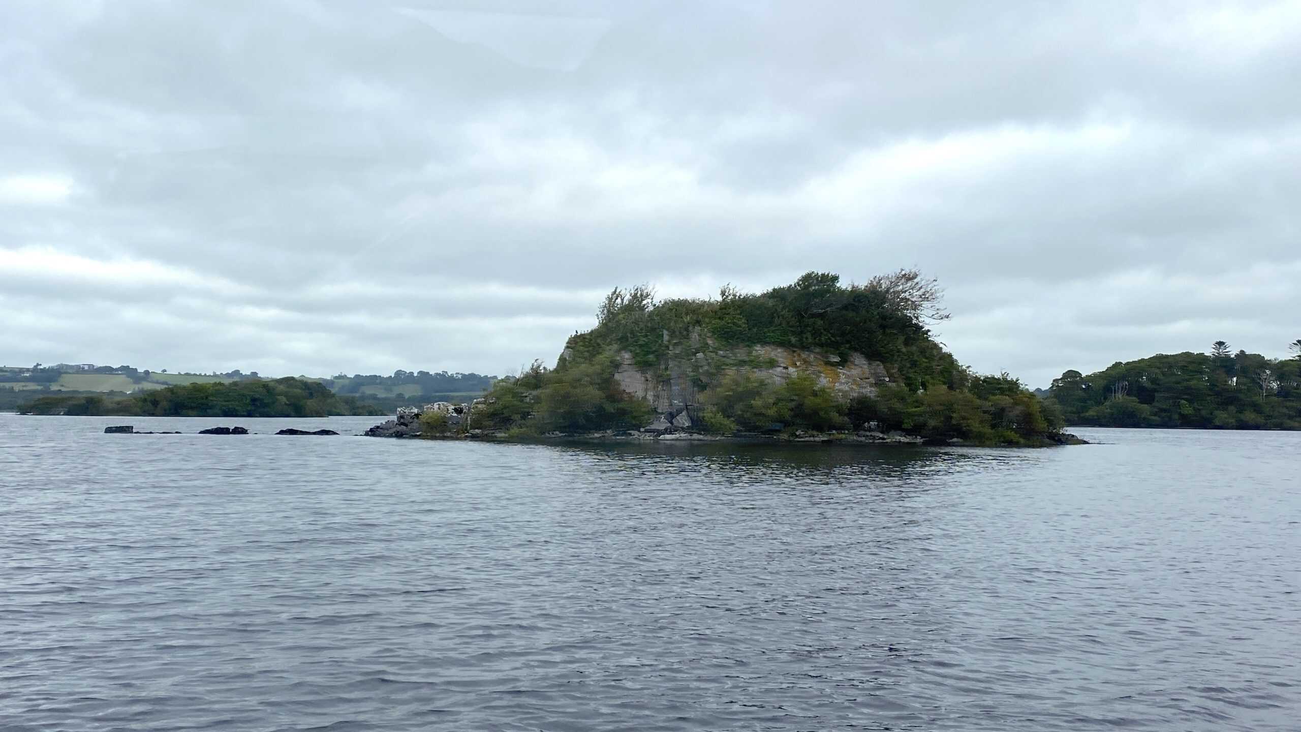 One of 30 islands in the lake